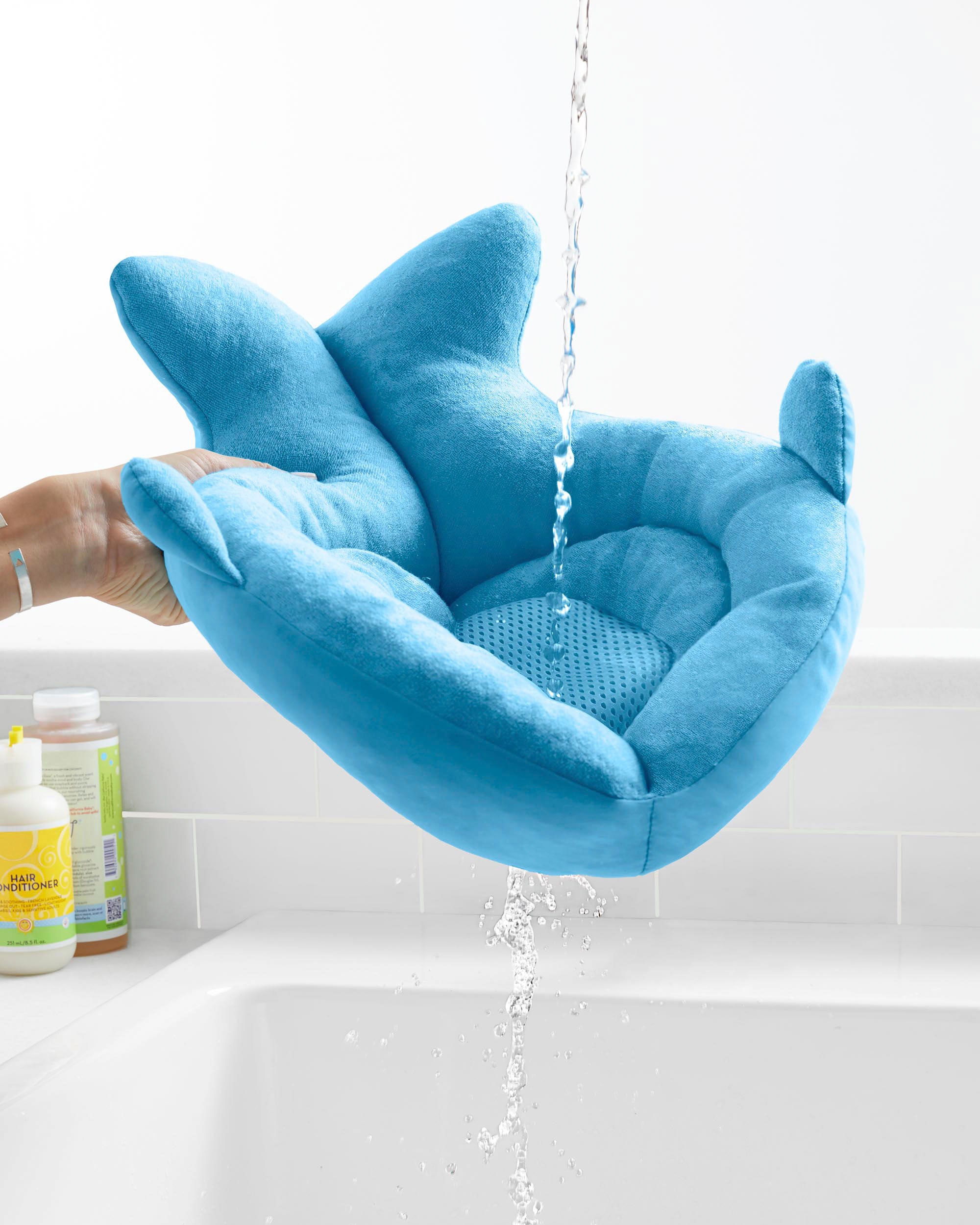 Skip Hop Babybadewanne »Gepolsterte Waschbecken-Badewanne, Moby, blau«