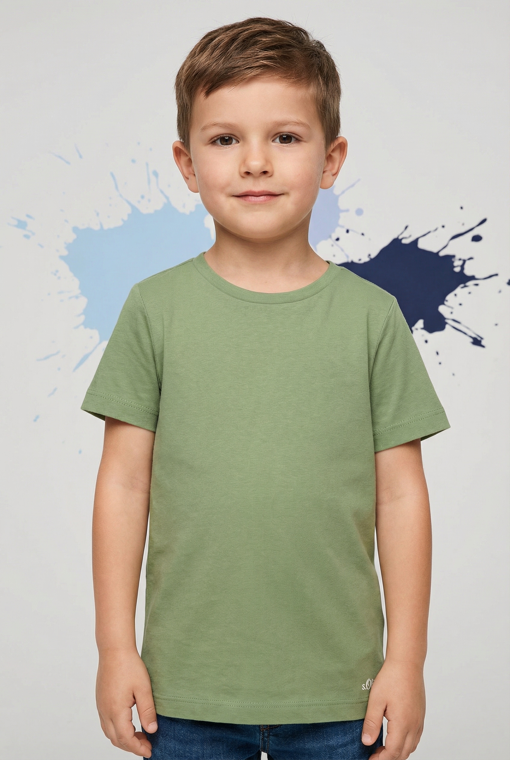 s.Oliver Junior T-Shirt Packung, 3 mit Rundhalsausschnitt