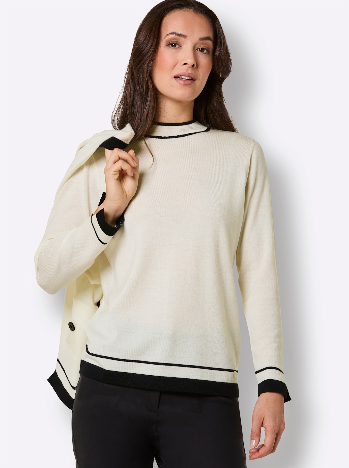 CREATION L PREMIUM Strickpullover »Merino-Strick-Twinset«