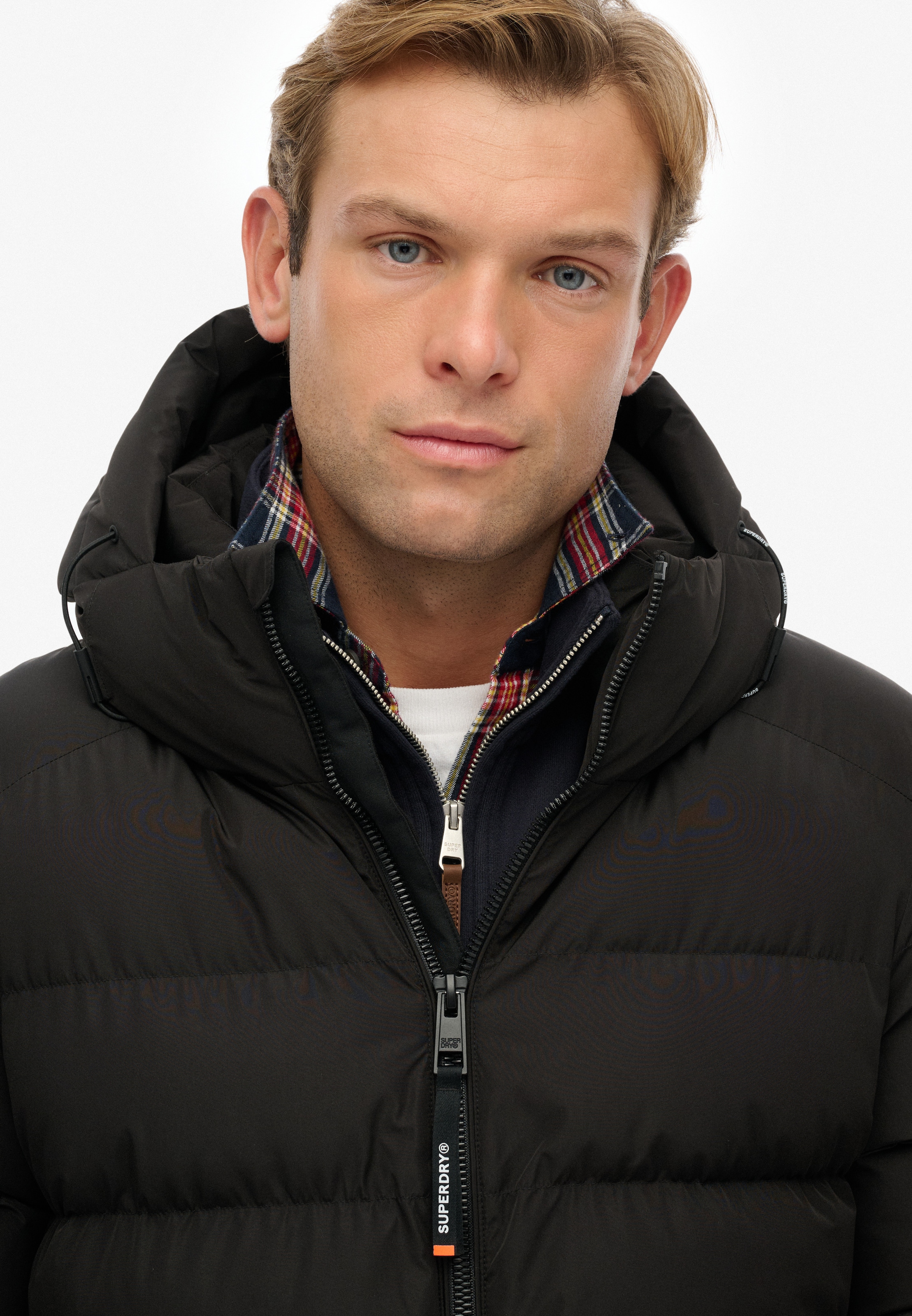 Superdry Steppjacke »HOODED SPORTS PUFFER JACKET«, mit Kapuze