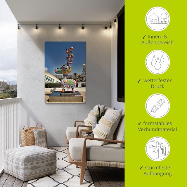 Artland Wandbild »Farbenfrohe Kunst in Valencia - Spanien«, Elemente der  Architektur, (1 St.), als Alubild, Leinwandbild, Wandaufkleber oder Poster  in versch. Größen kaufen online bei OTTO