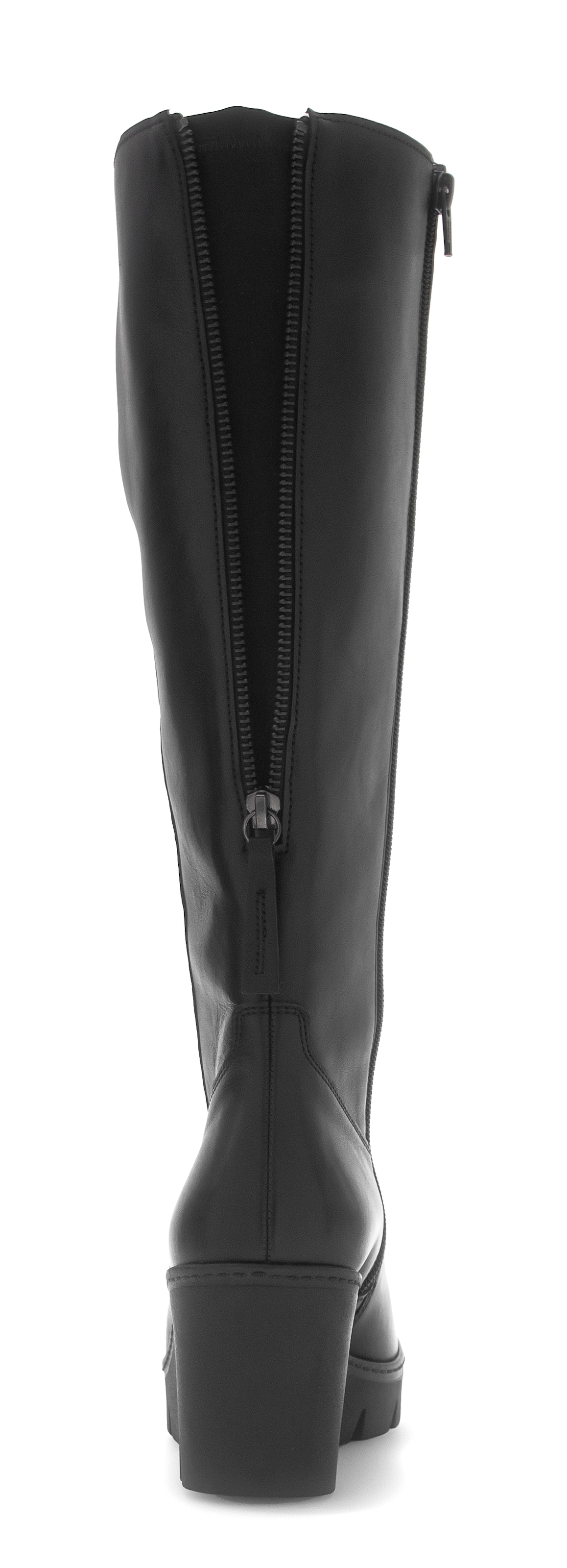 Gabor Stiefel  , Keilabsatz, Langschaftstiefel mit zwei Reißverschlüssen