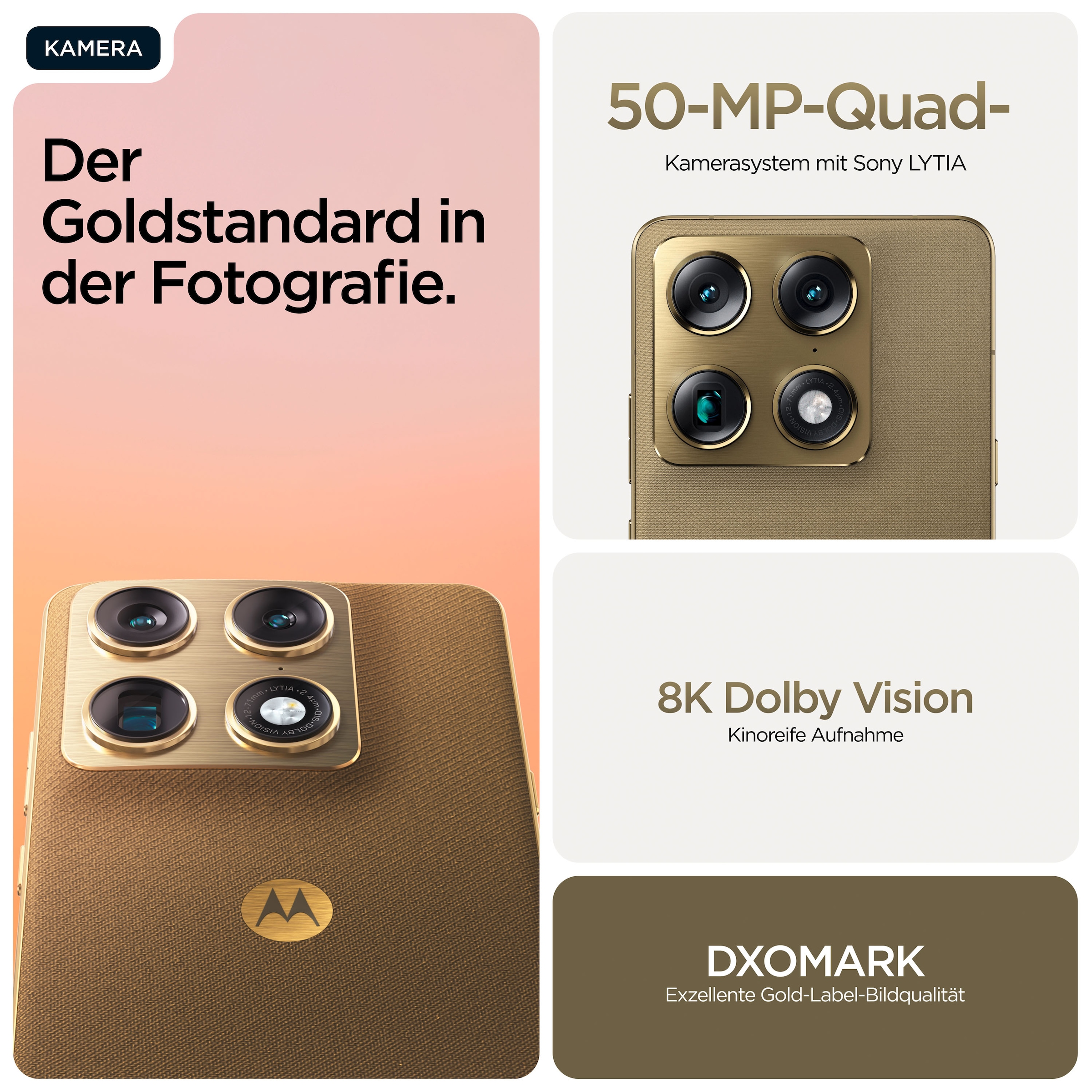 Motorola Smartphone »Signature« PANTONE® Martini Olive Super-HD+-Display, Corning Gorilla Glass Victus2, 90W-TurboPower