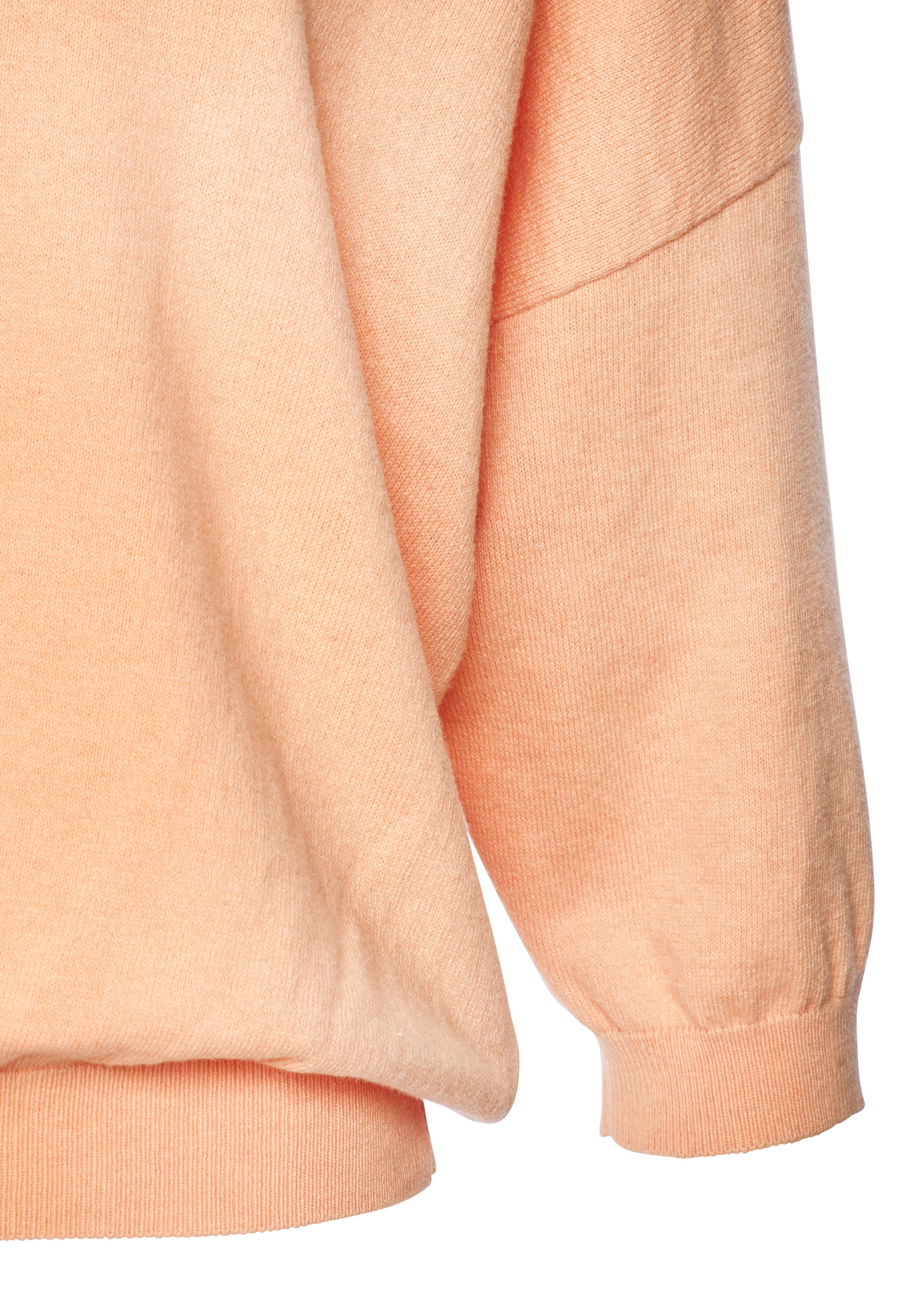 Vivance Fledermauspullover aus weicher Feinstrickqualität, mit V-Ausschnitt und lockerer Passform