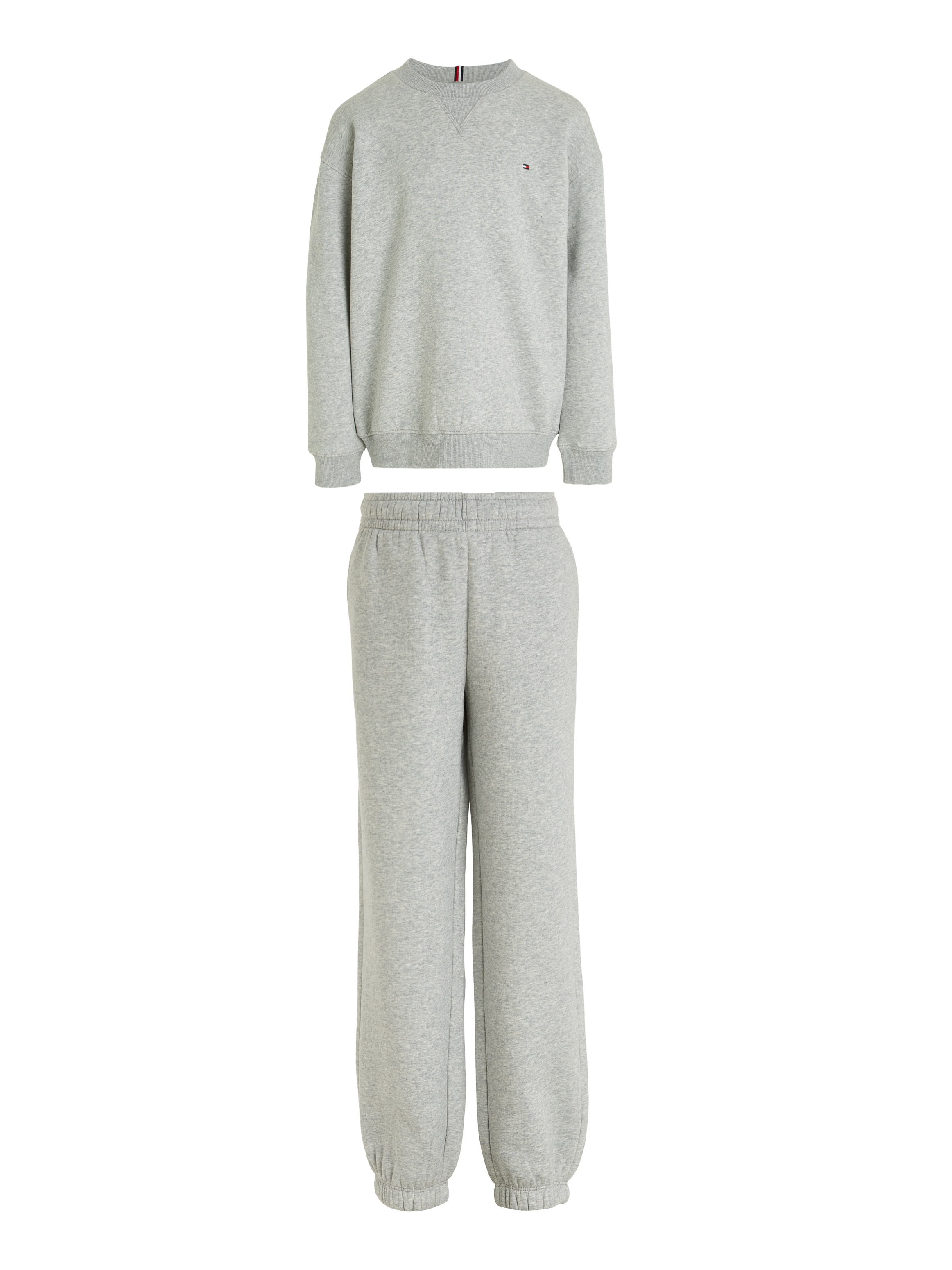 Tommy Hilfiger Shirt & Hose »U TIMELESS FLEECE SET«, Kinder bis 16 Jahre, Basic, Rundhals, Hose mit Gummizug