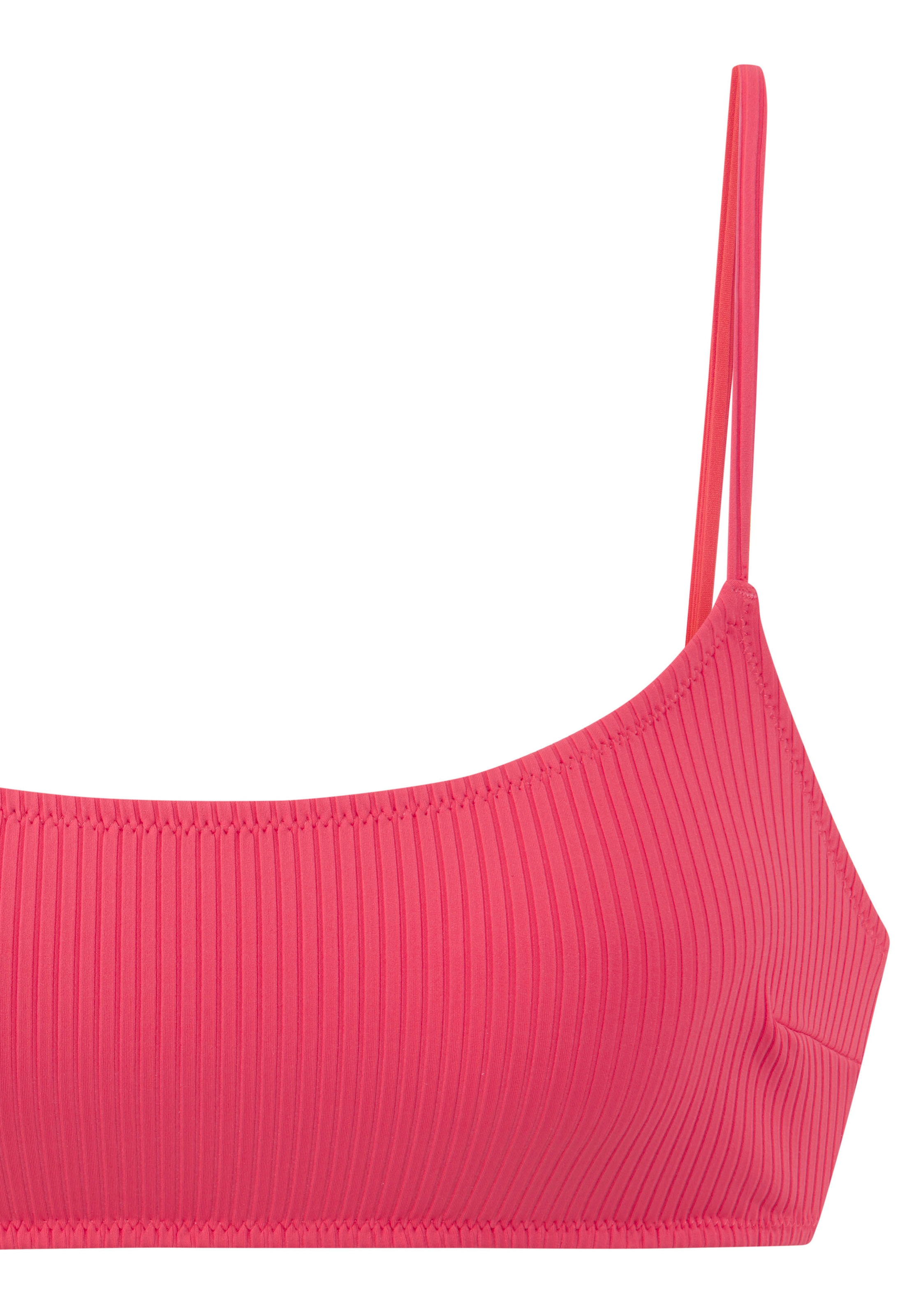 Elbsand Bustier-Bikini, aus trendiger Rippware