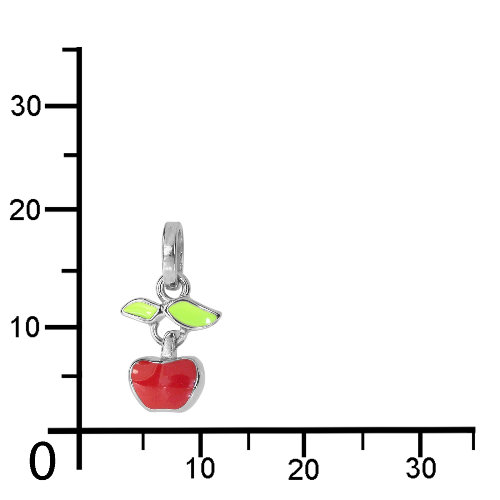 OSTSEE-SCHMUCK Kettenanhänger »- Apfel - Silber 925/000 -,«
