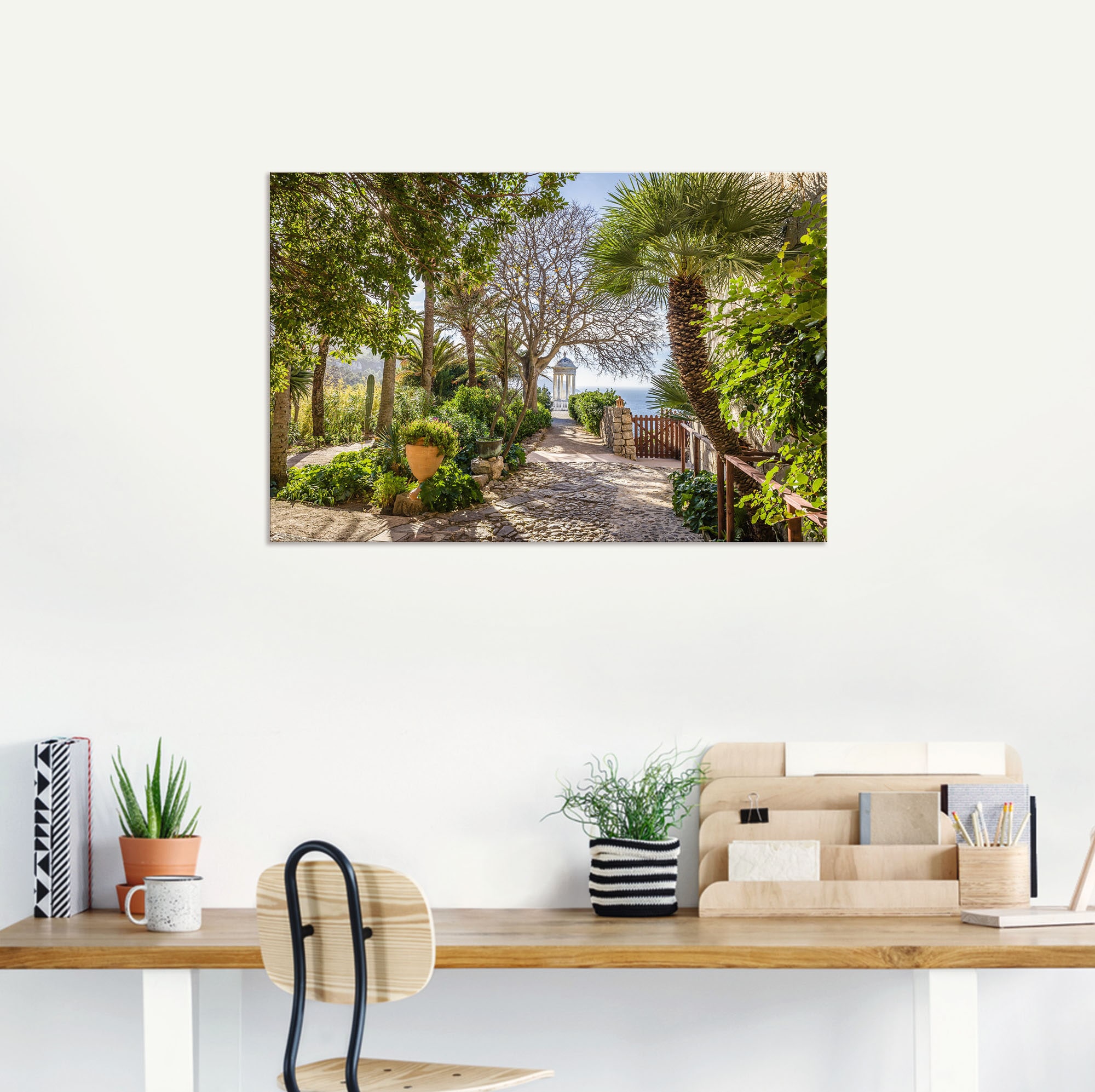 Artland Wandbild »Garten Son Marroig bei DeiÃ , Mallorca«, Gartenbilder, (1 St.), als Alubild, Outdoorbild, Leinwandbild, Poster in verschied. Größen