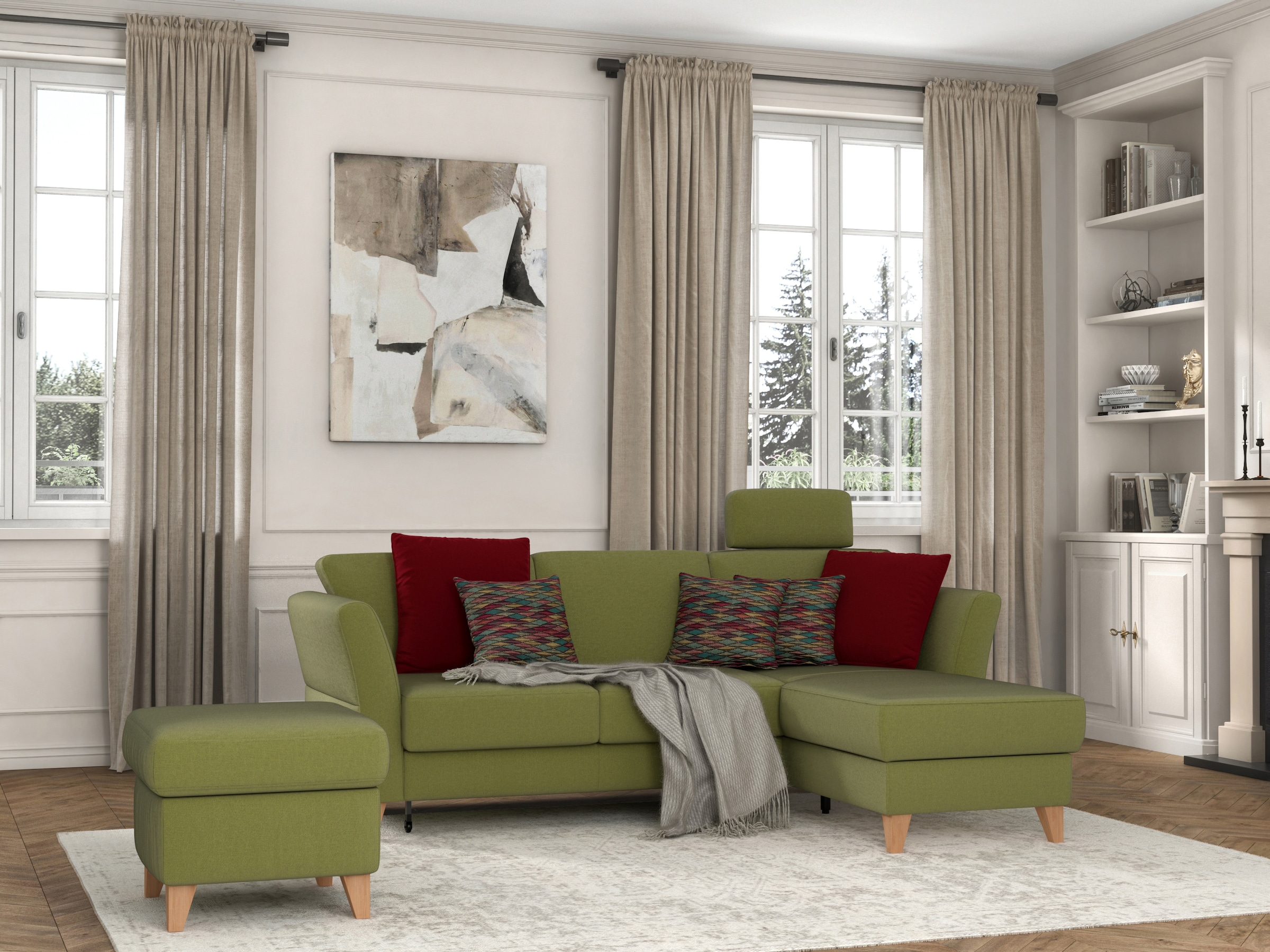 sit&more Stauraumhocker »Visby« Stauraum, auch erhältlich mit Wasser zu reinigendem "Soft clean" Bezug