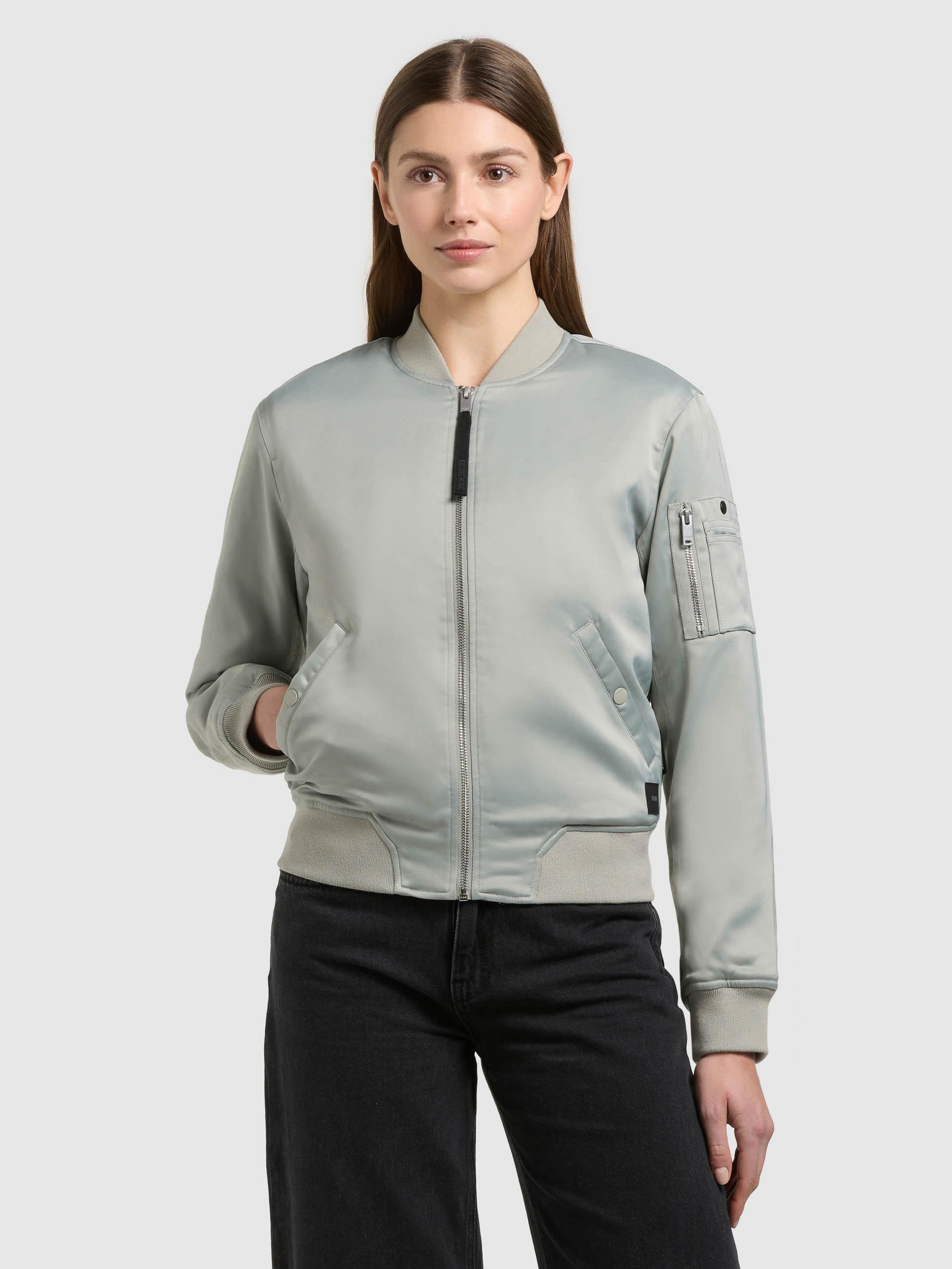 khujo Bomberjacke »Bomberjacke Beth« ohne Kapuze Seidig glatte Blousonjacke