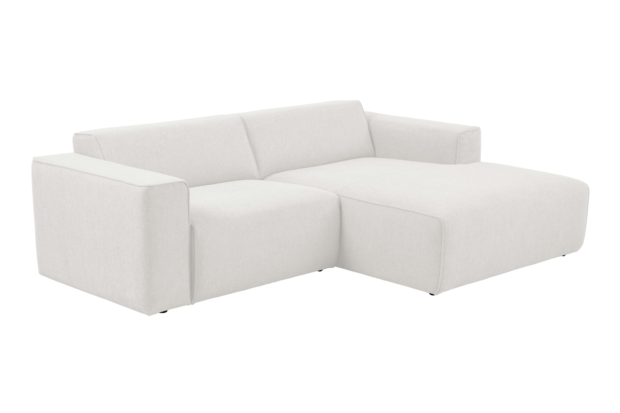 andas Ecksofa »Noord mit Kedernaht, Breite 234 cm«, mit Kedernaht, Breite 234 cm, Cord, Struktur, Webstoff