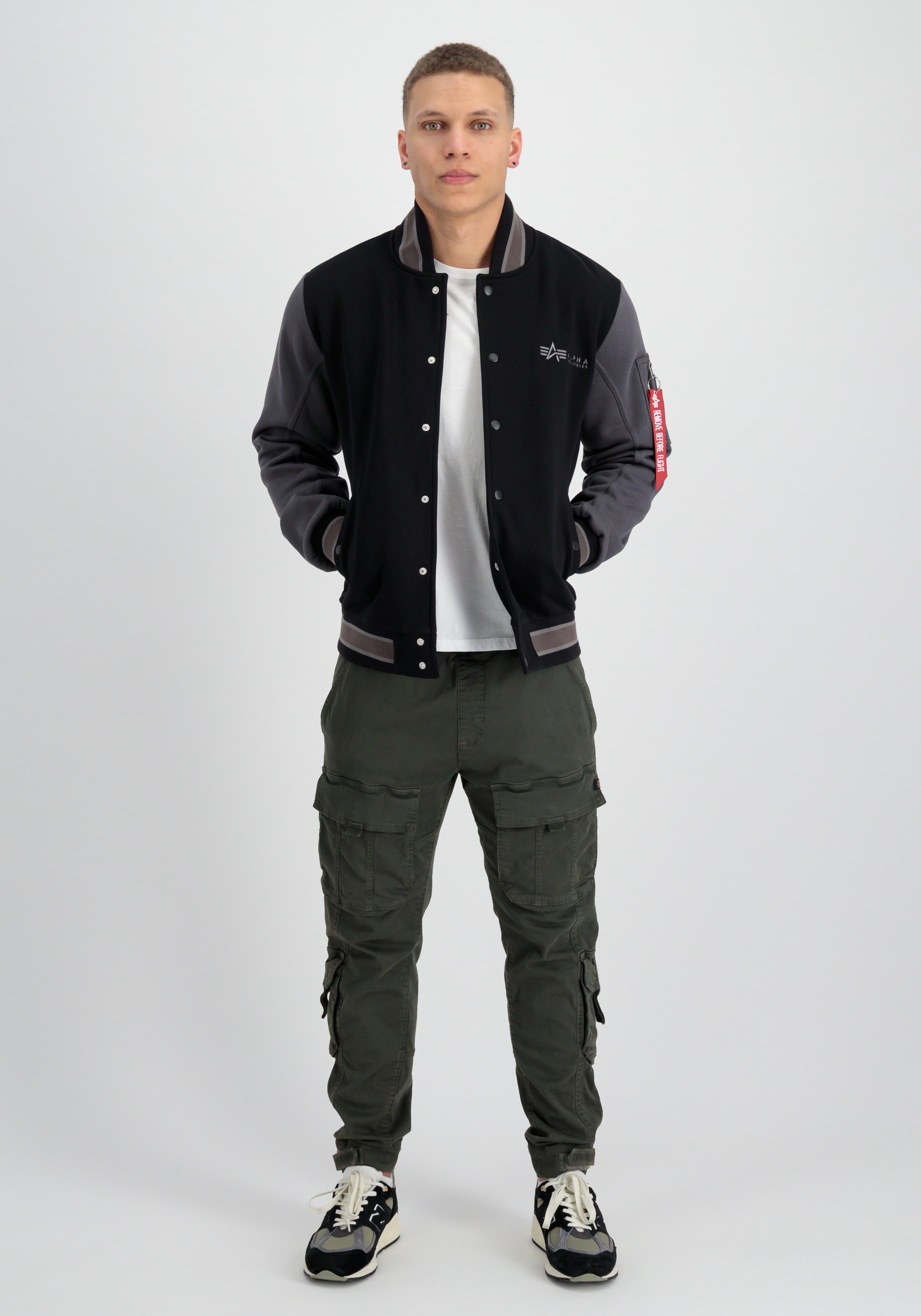 Alpha Industries Sweater »Alpha Industries Men - Outdoor Jackets Varsity Sweat Jacket ML«