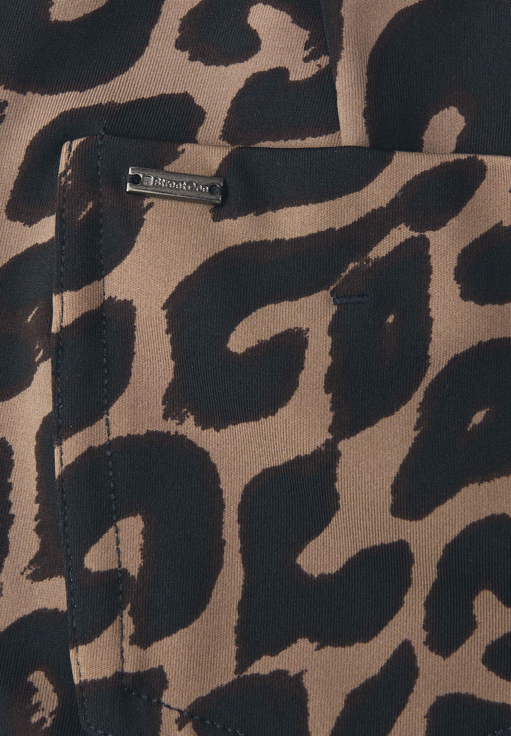 STREET ONE Stoffhose »Style York«  im Leo-Look