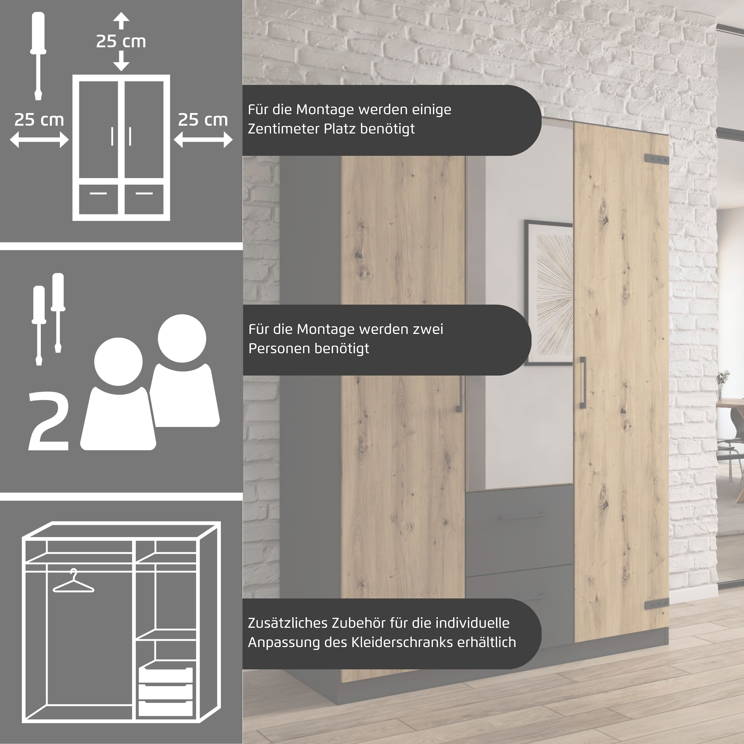 rauch Schrank-Set »Holmes«