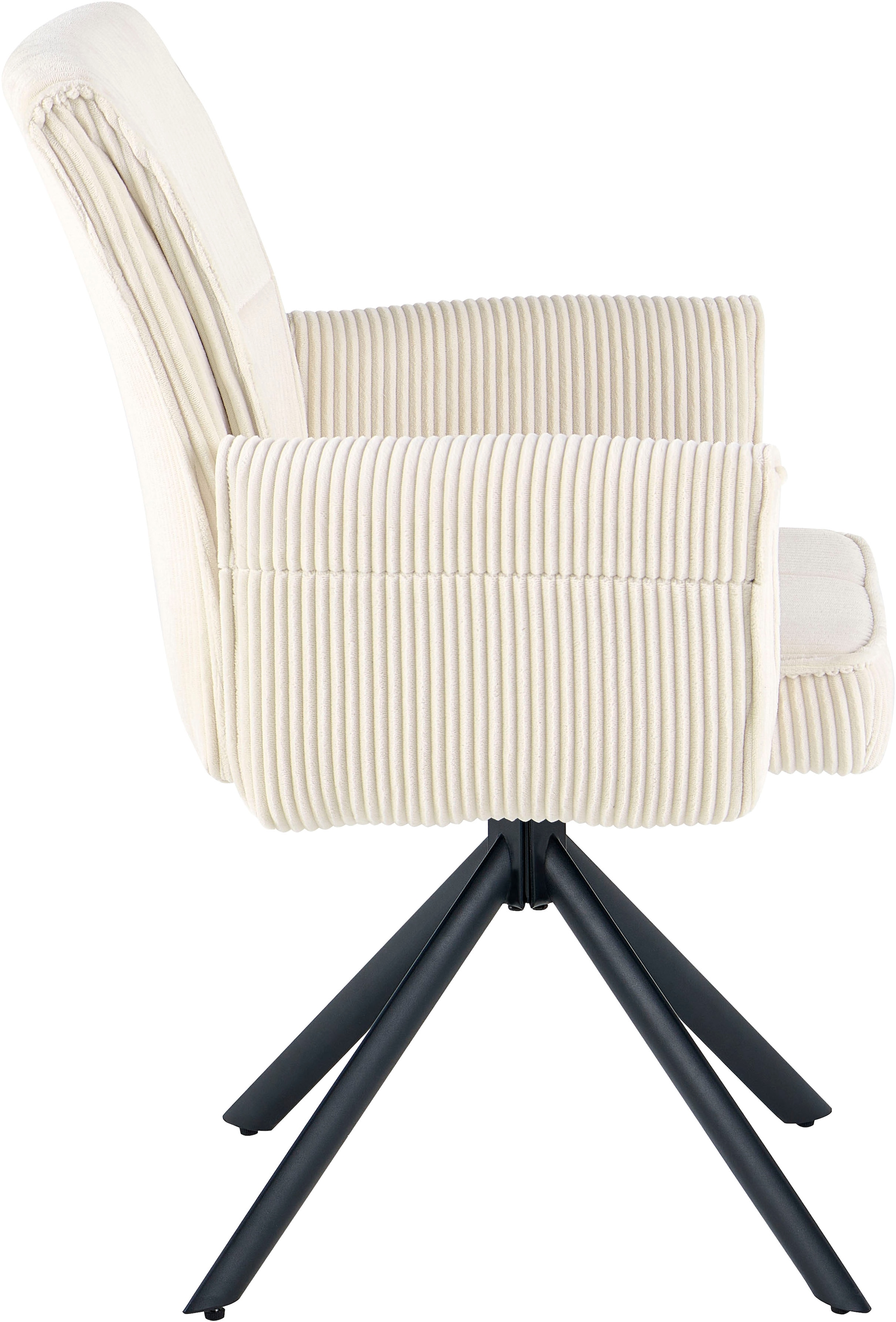 OTTO home Esszimmerstuhl »Viola, 2er-Set« (Set) 2 Stk.gemütlicher Armlehnstuhl mit Federkern, 360° drehbar, viele Varianten