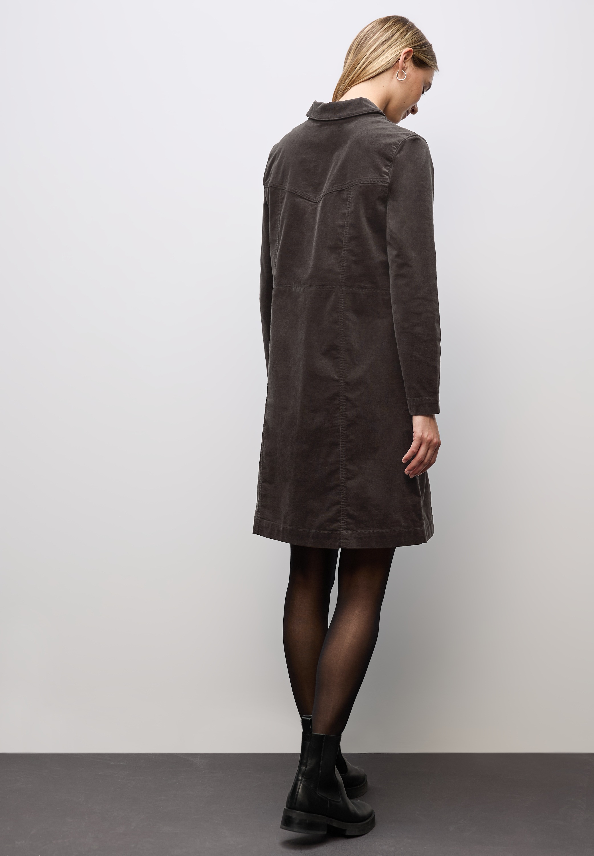 STREET ONE Cordkleid Brusttaschen mit Zipper