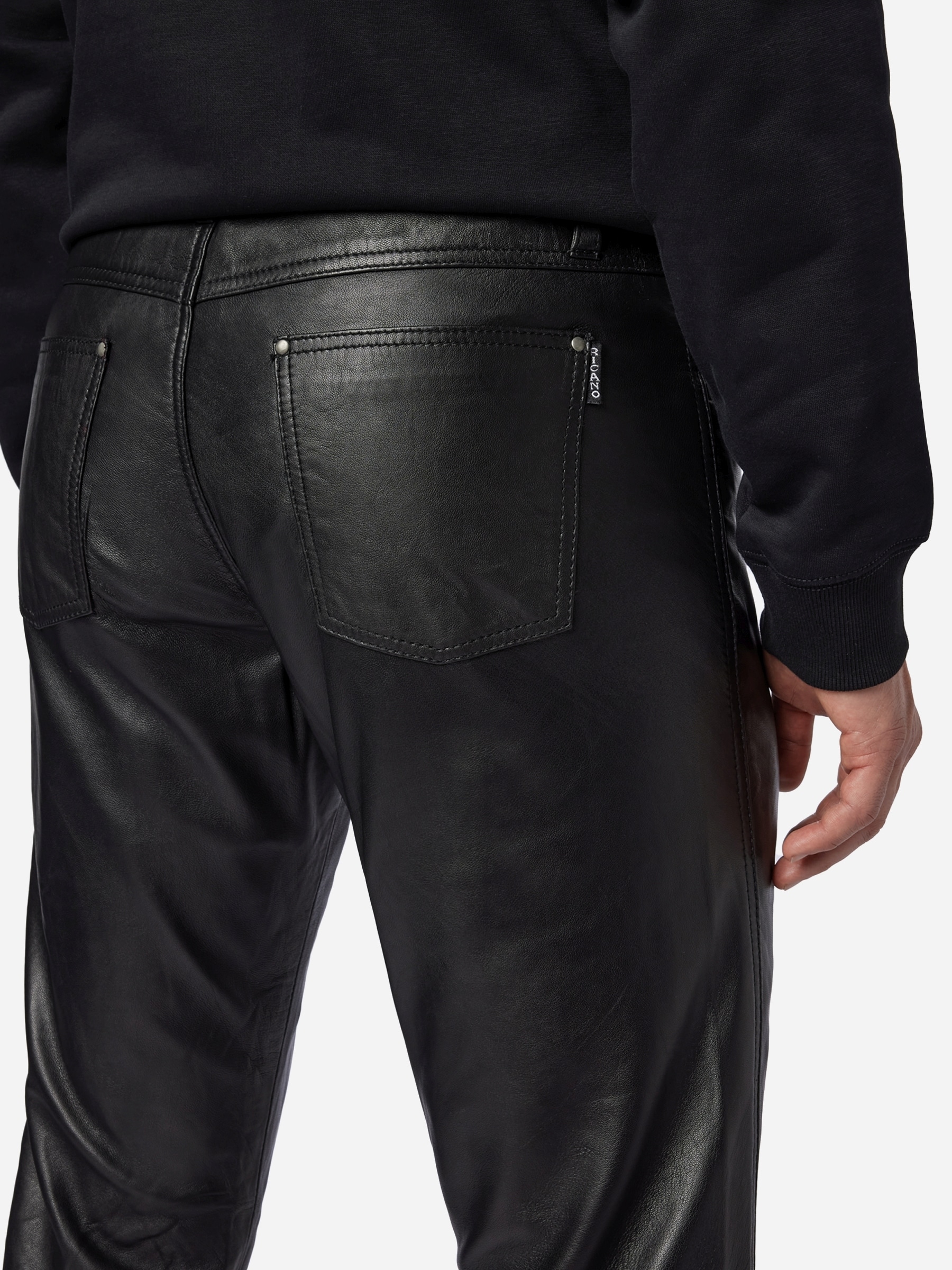 RICANO 5-Pocket-Hose »Lederhose Slim Fit«  Handgefertigt aus echtem Leder