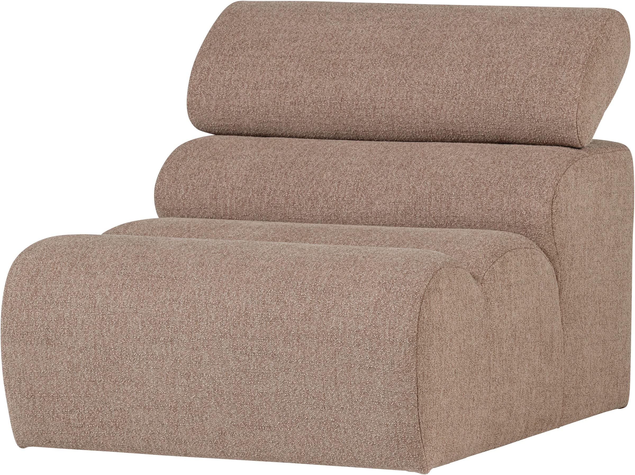 WOOOD Sofa-Mittelelement »Novi Bezug mit verstellbarer Nackenstütze B 82 x T 113 x H 86 cm« Tragkraft 120 kg, Maximale Verschleißfestigkeit