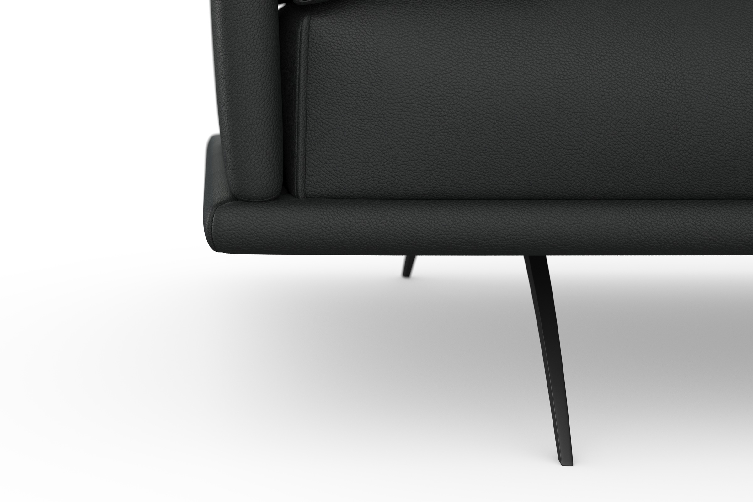 machalke® Ecksofa »benito, L-Form«, mit bezogenem Sockel