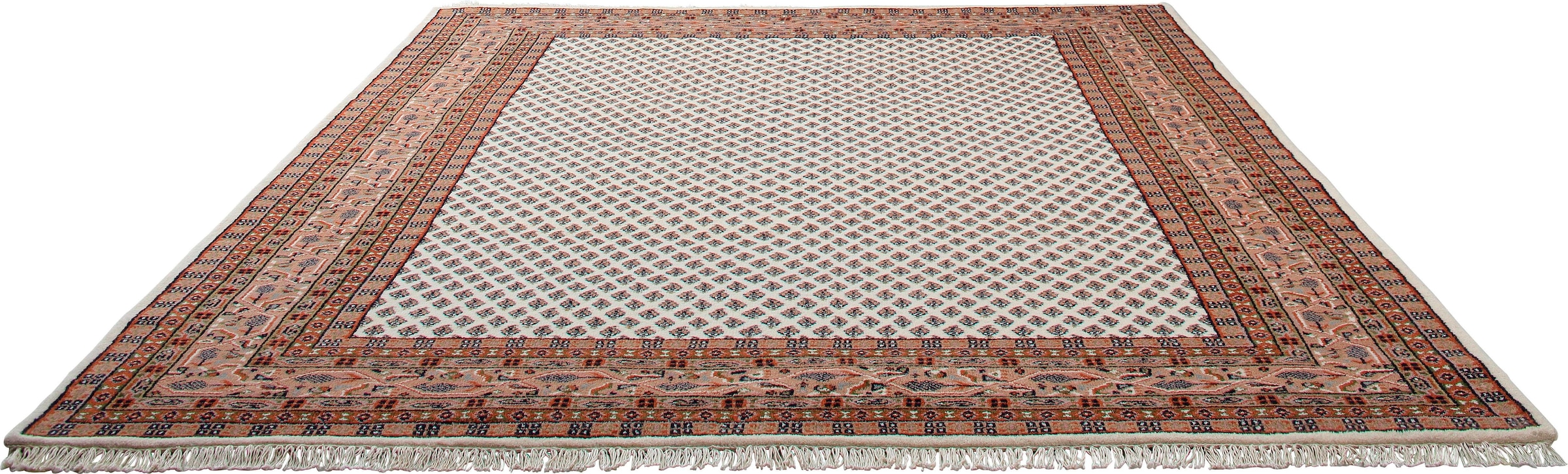Orientteppich »Levin«, rechteckig, handgeknüpft, reine Wolle, mit Fransen, Wohnzimmer