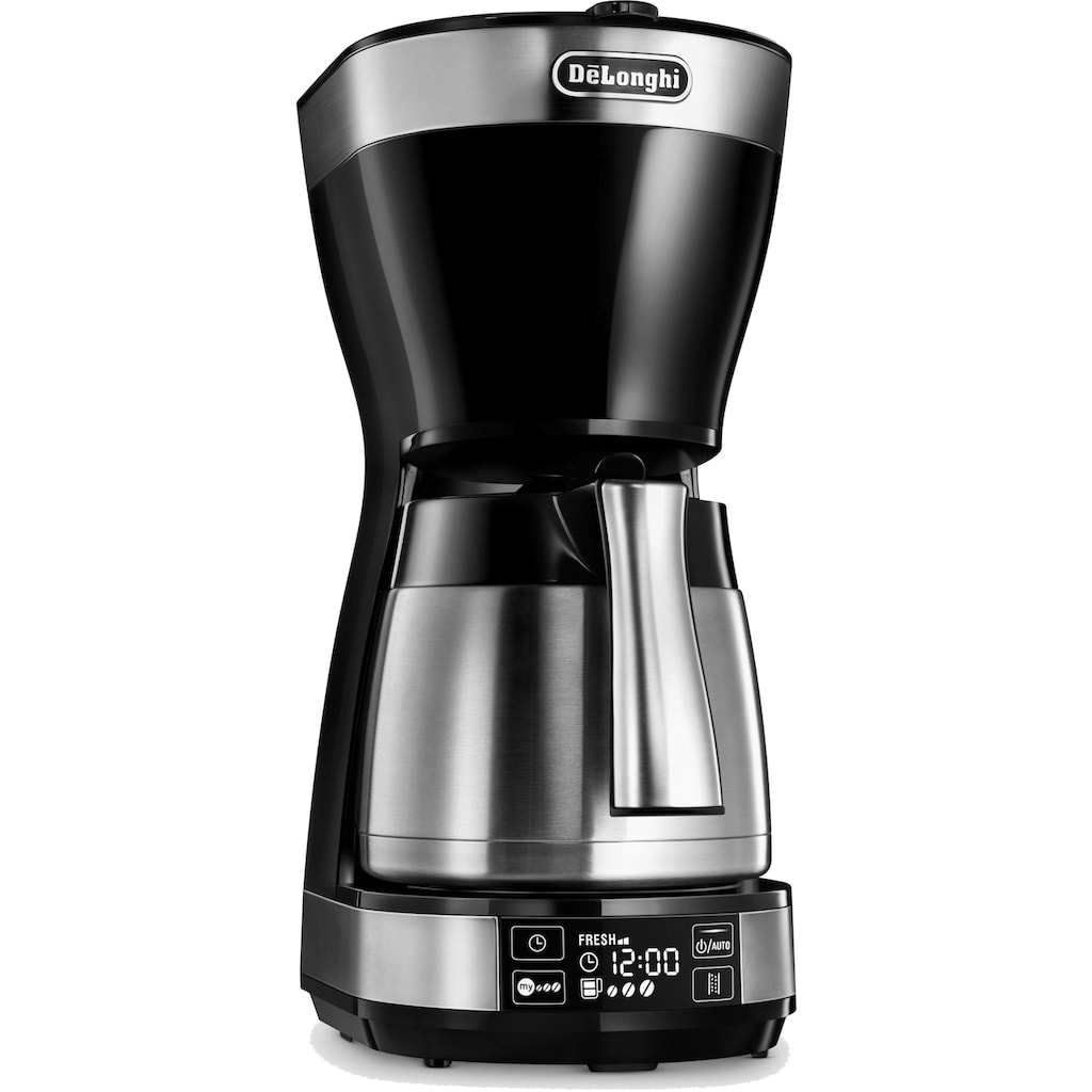 De'Longhi Filterkaffeemaschine »ICM 16731«, 1,25 l Kaffeekanne, Papierfilter