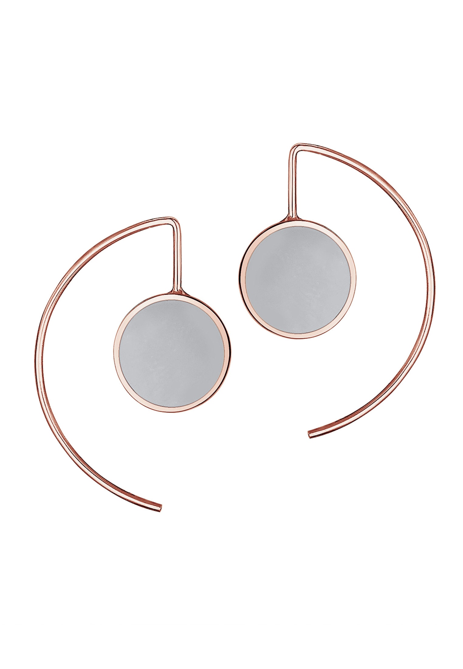 Elli Paar Ohrhänger »Ohrringe Ohrhänger lang 925 Sterling Silber Rosegold«