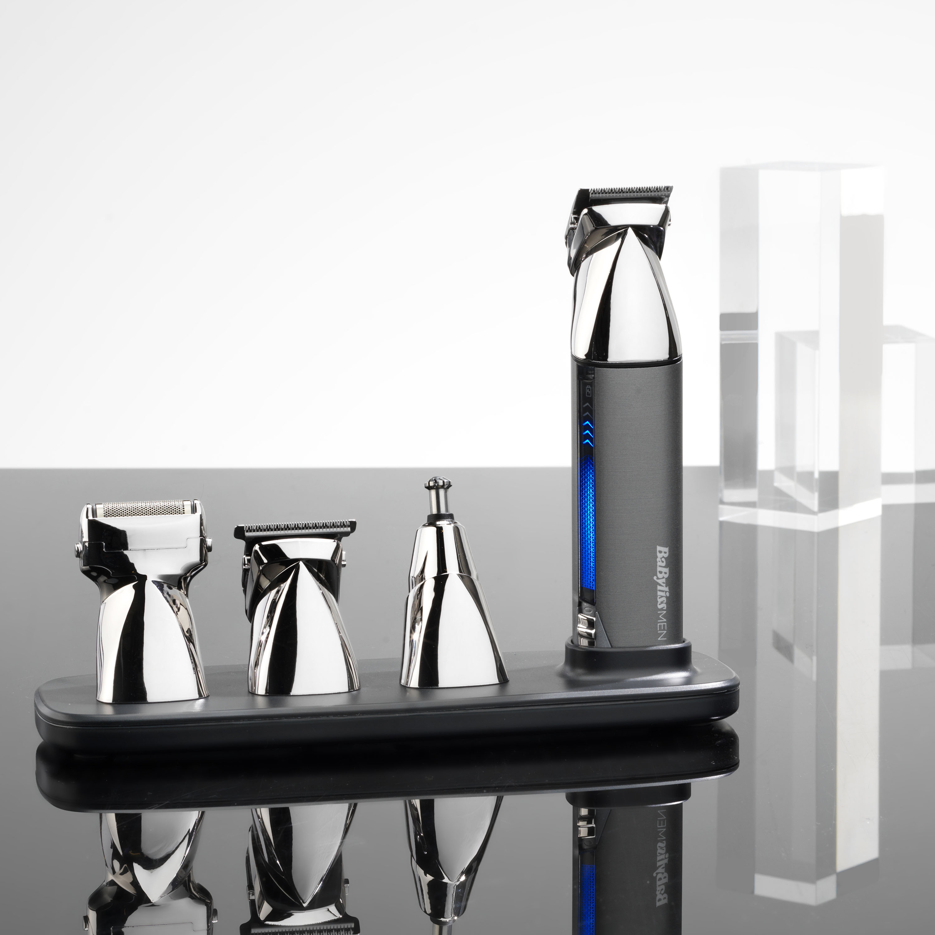 Babyliss Multifunktionstrimmer »Super-X Metal 15-in-1 Multi Trimmer« 4 Aufsätze in grau