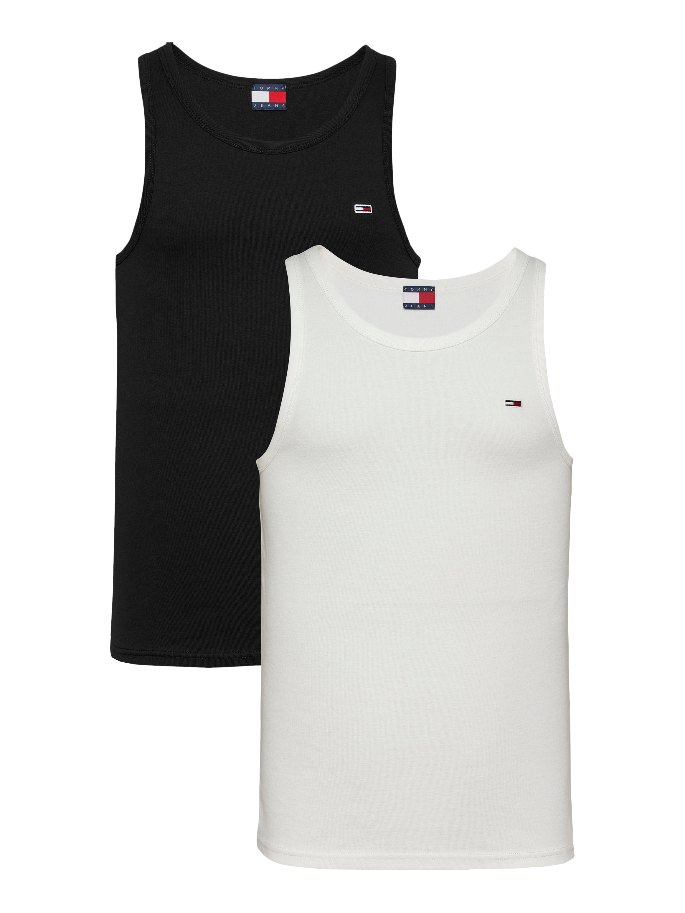 Tommy Jeans Tanktop »TJM XSLIM 2PCK RIB TANK EXT«, (Packung, 2 tlg., 2er), mit gerippter Struktur