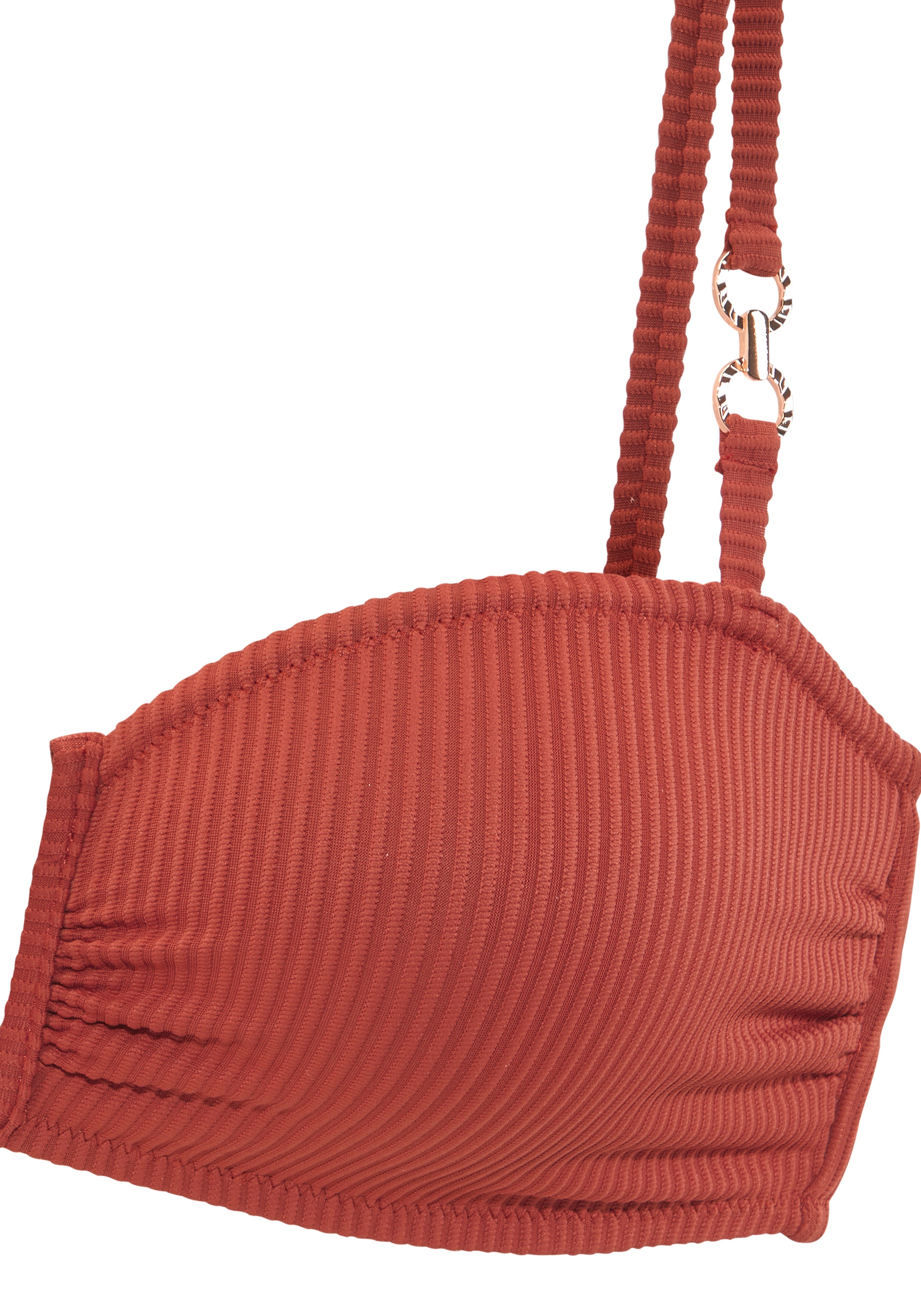 Buffalo Bandeau-Bikini, in moderner Rippstruktur