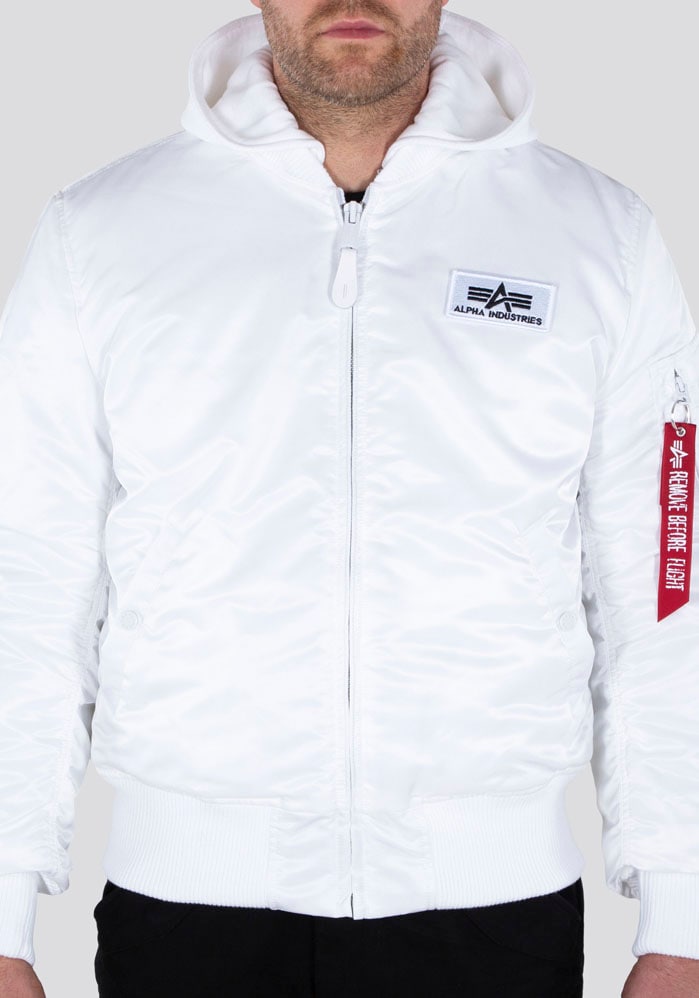 Alpha Industries Bomberjacke »MA-1 ZH Back Print«, mit Kapuze