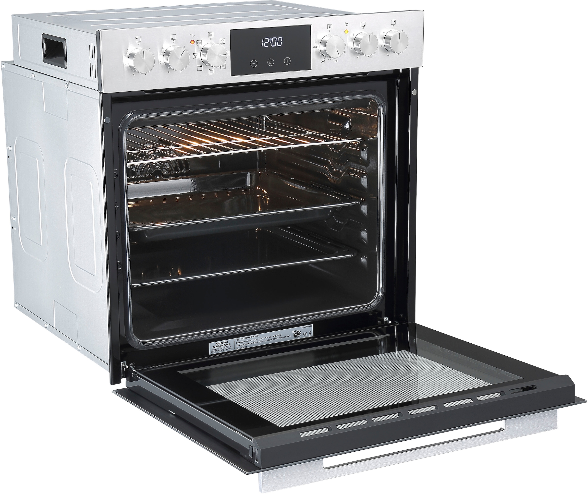 Hanseatic Elektro-Herd-Set »HBCO707A+HC46060CN«