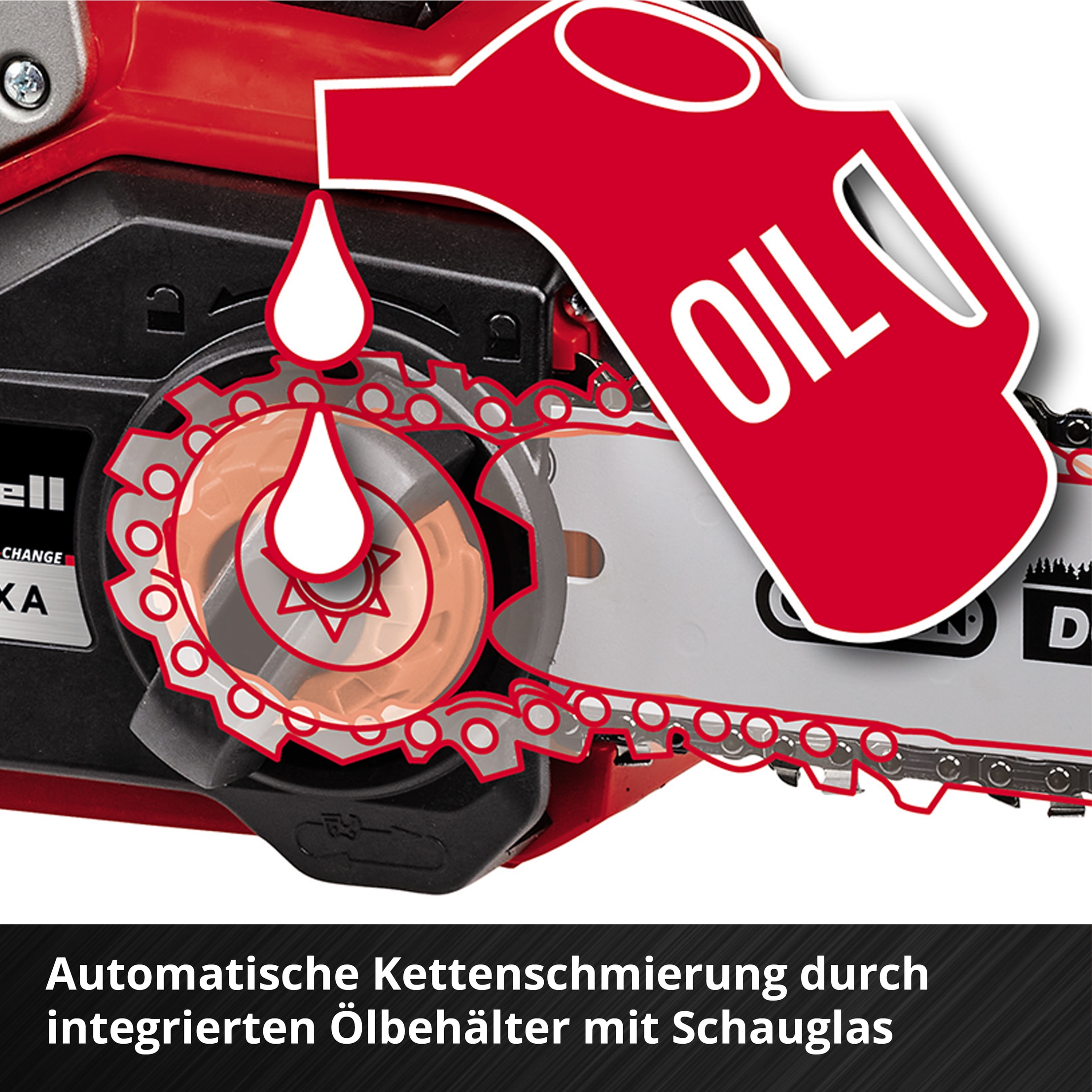 Einhell Akku-Kettensäge »FORTEXXA 18/30«, (4 tlg.)