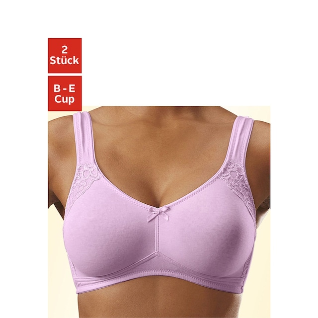 petite fleur Soft-BH, (Packung, 2 Stück), ohne Bügel, aus Baumwolle, Basic  Dessous bestellen im OTTO Online Shop