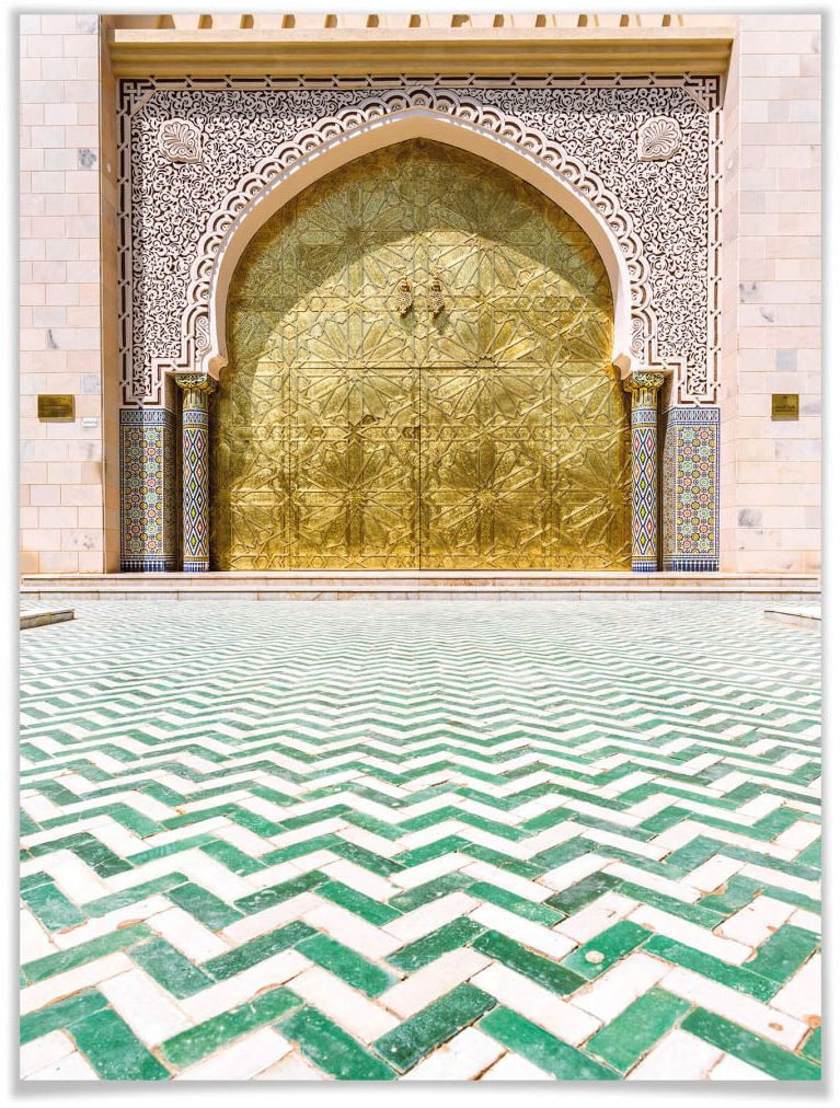 Poster »Alawi Moschee Oman«, Gebäude, (1 St.), Poster ohne Bilderrahmen