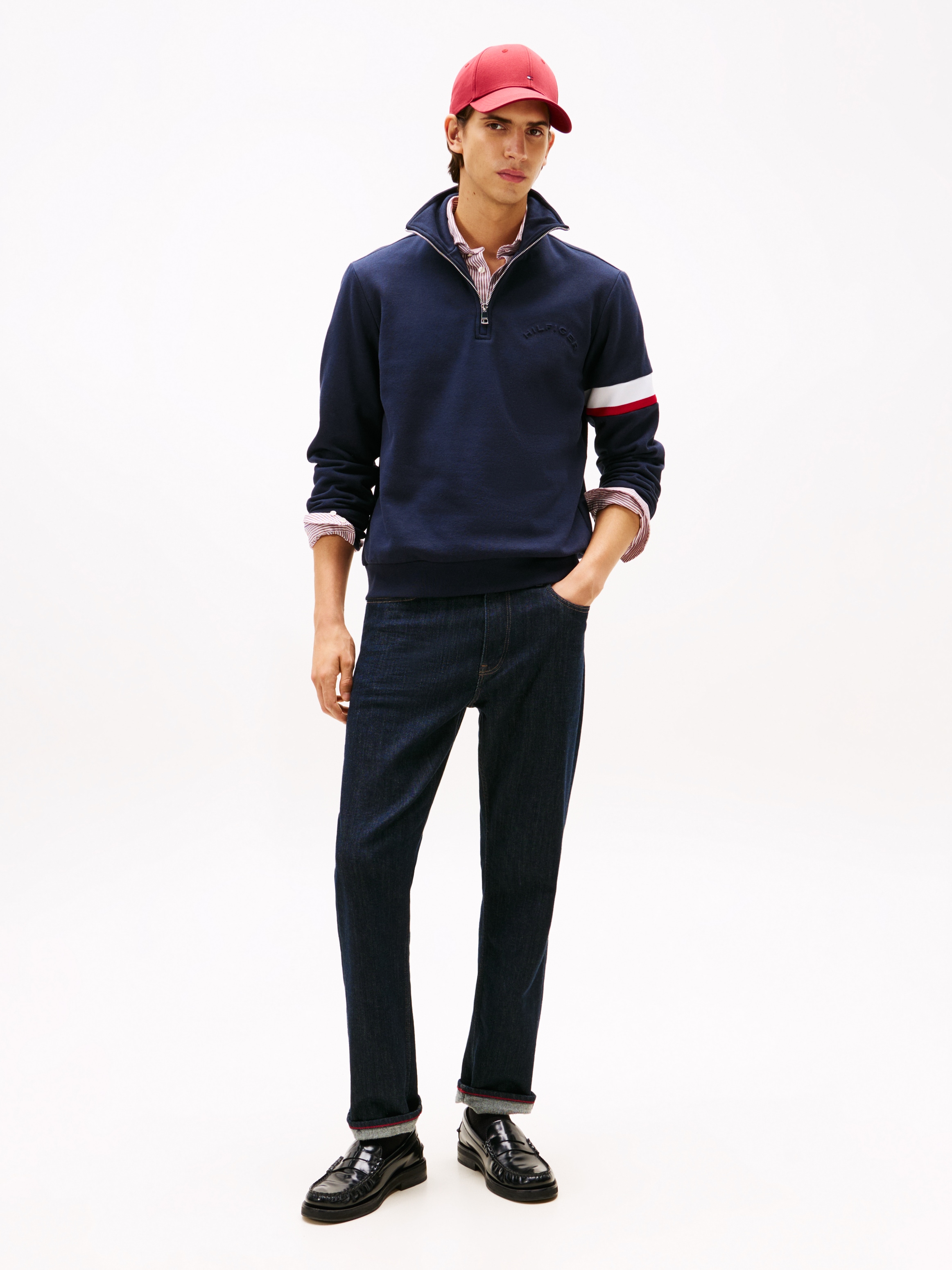 Tommy Hilfiger Sweatshirt »RWB INSERT ZIP«, Regular fit
