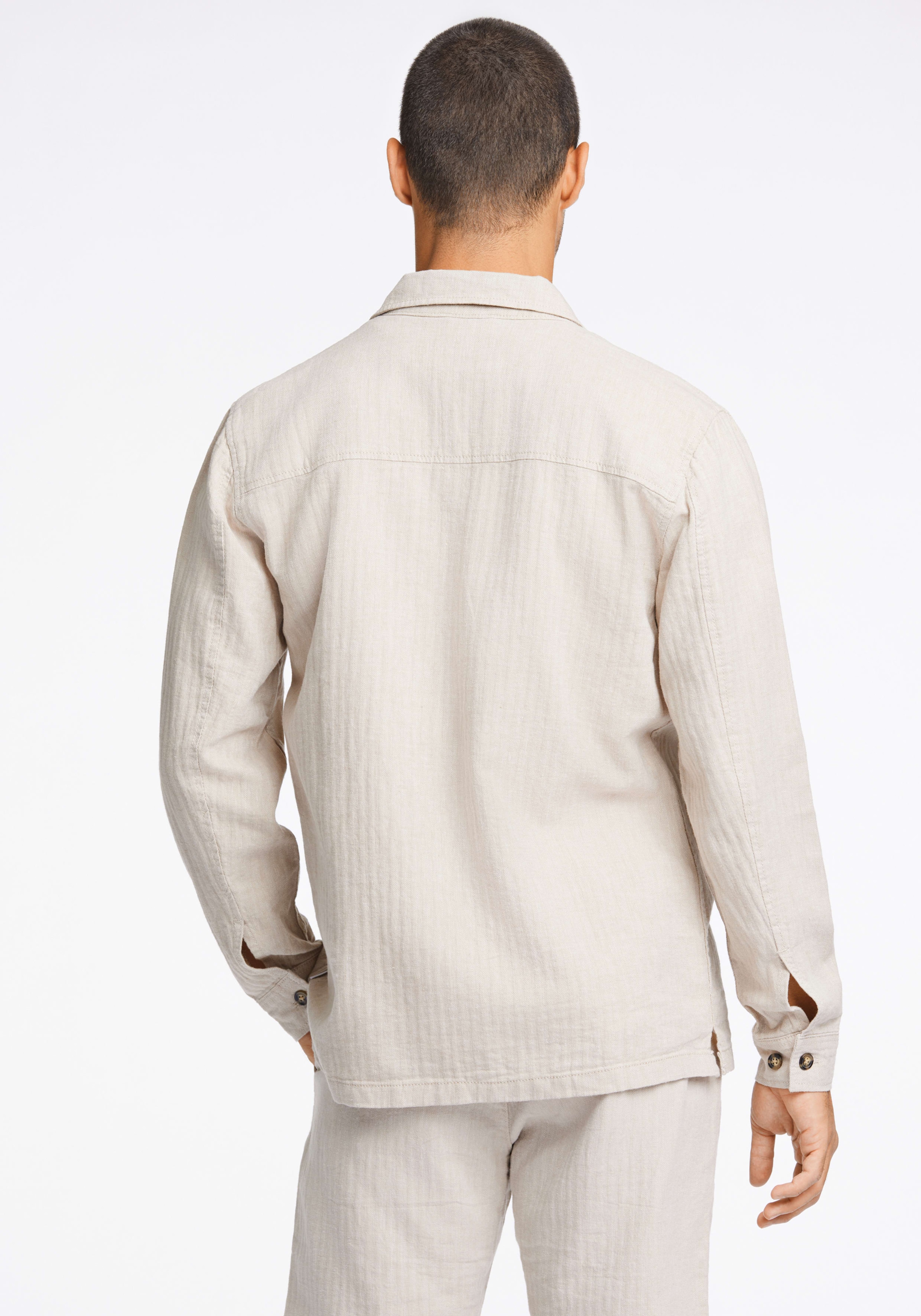 LINDBERGH Hemdjacke ohne Kapuze mir Knopfleiste