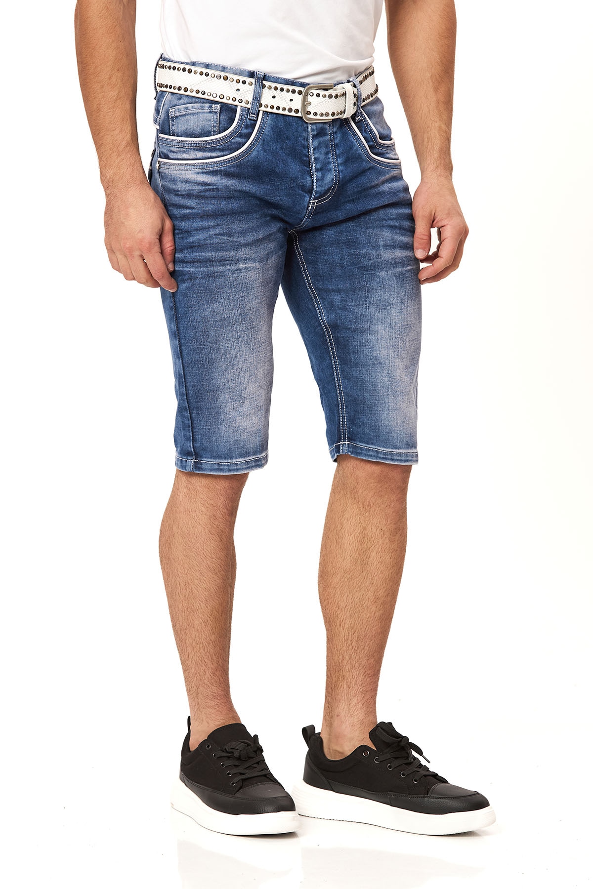 Cipo & Baxx Jeansbermudas Baumwolle, regular fit