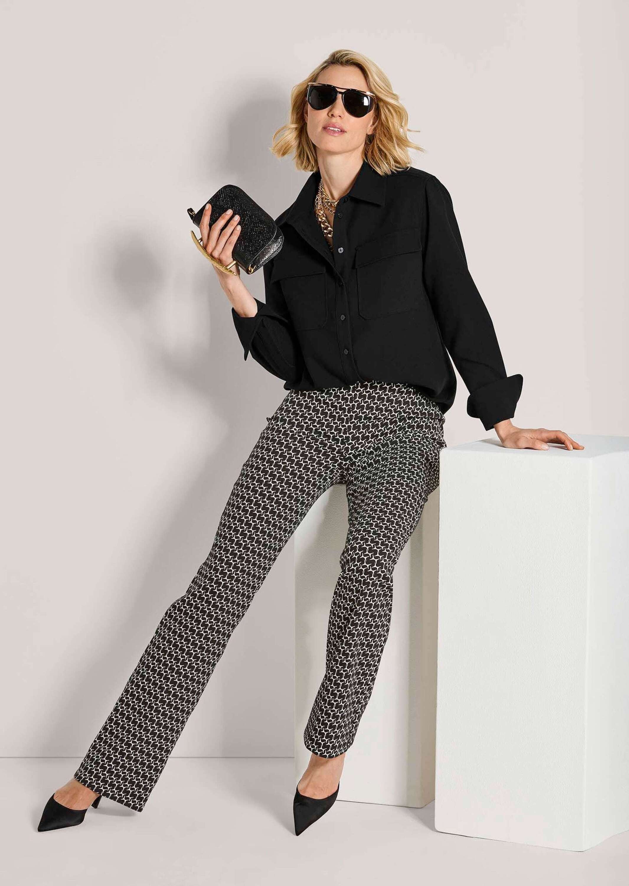 MADELEINE Hemdbluse »Hemdbluse Elegante Bluse mit Hemdkragen«