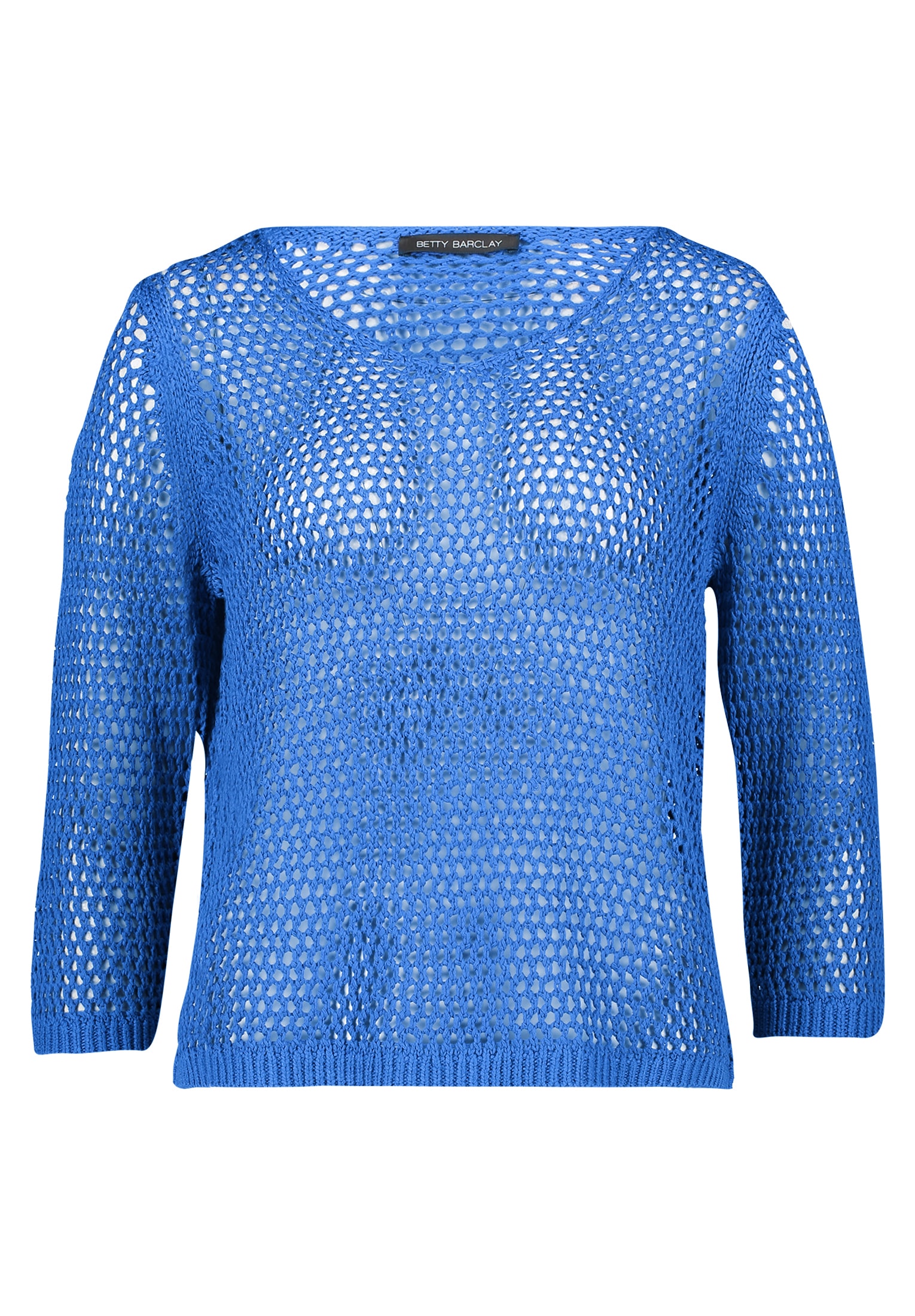 Betty Barclay Rundhalspullover »Lochstrick-Pullover mit 3/4 Arm«