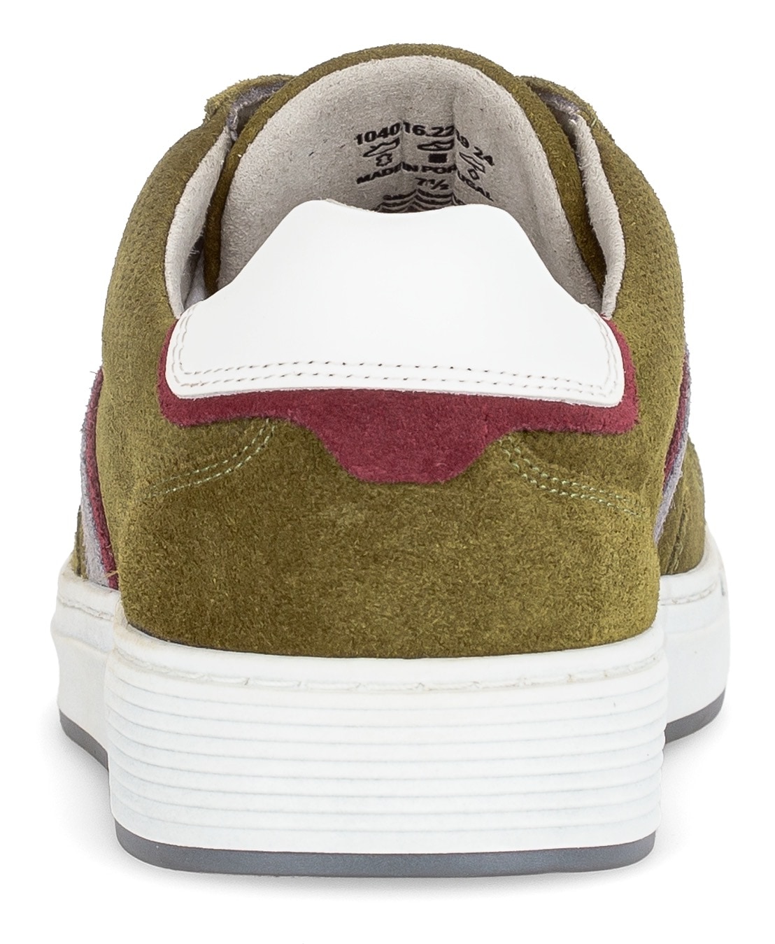 Pius Gabor Sneaker, Freizeitschuh, Halbschuh, Schnürer mit Kontrastbesätze, Weite G