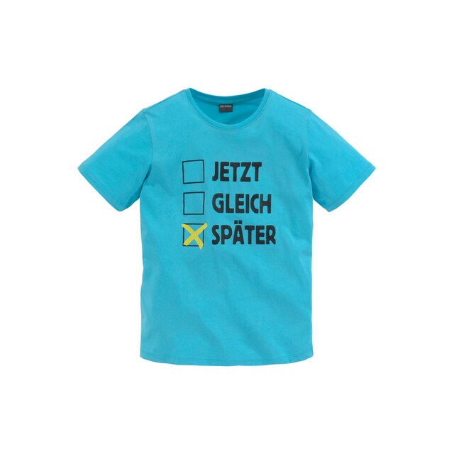 KIDSWORLD T-Shirt »SPÄTER«, Spruch online bei OTTO