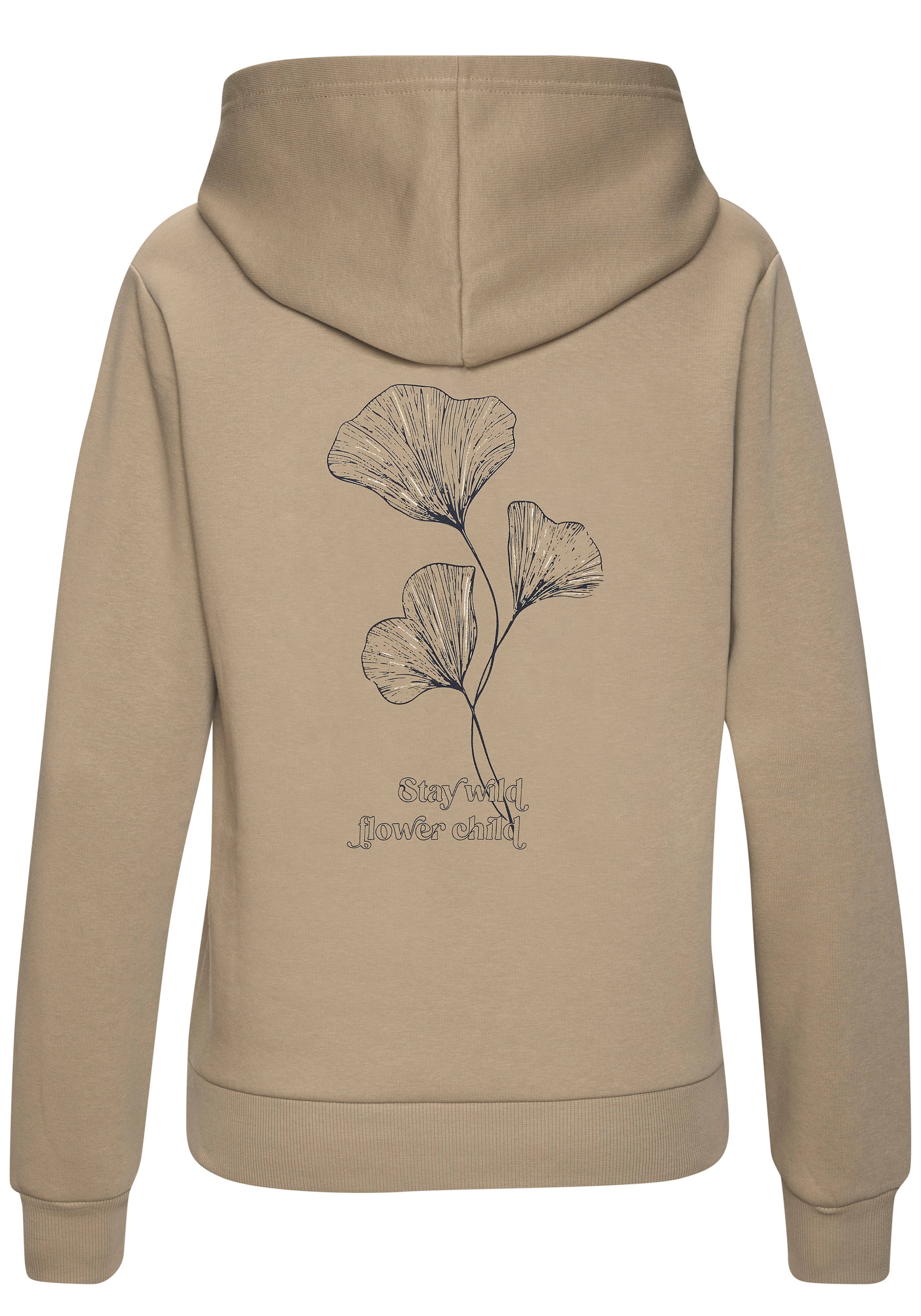 LASCANA Kapuzenpullover mit glänzendem Druck, Loungewear