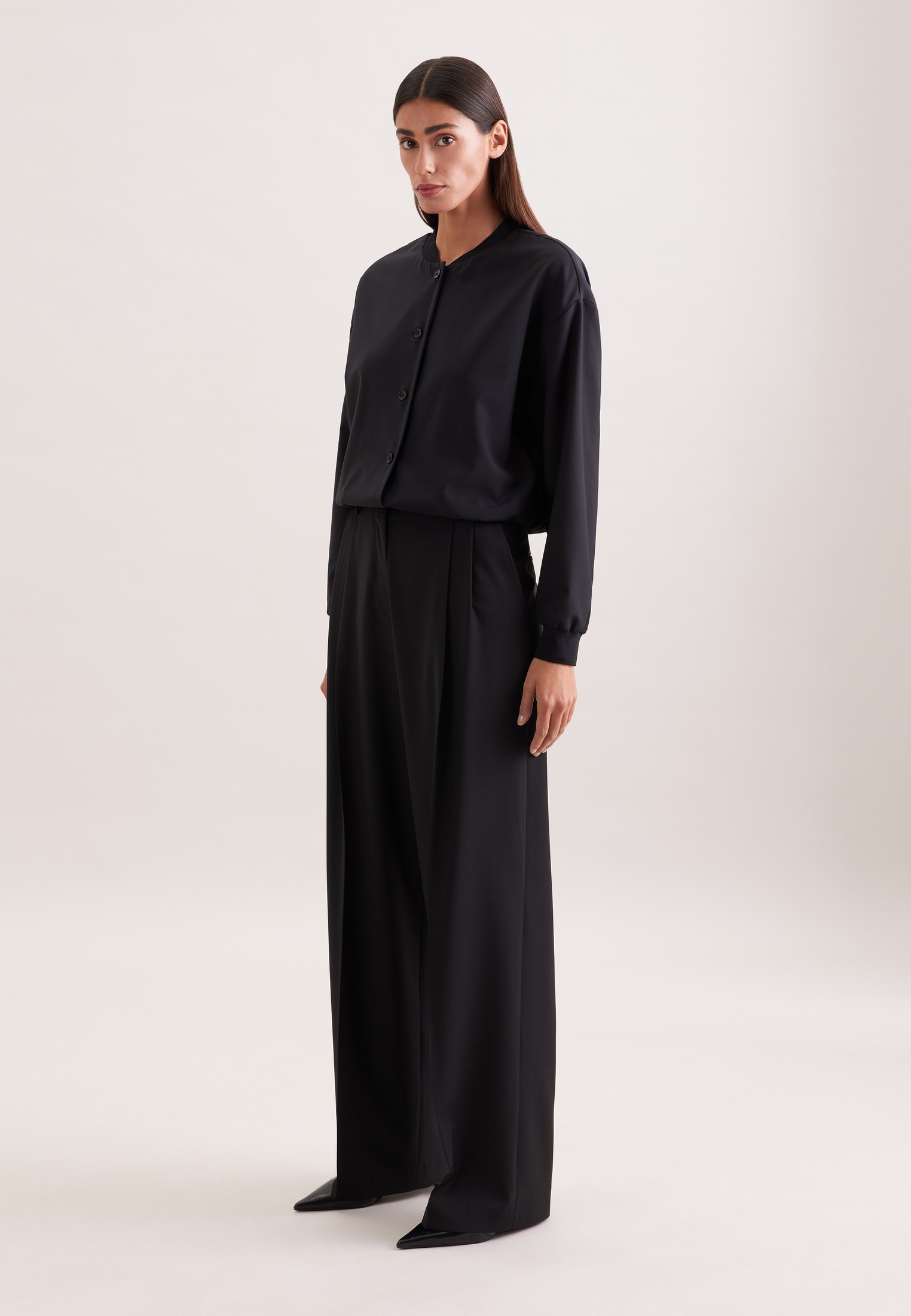 seidensticker Klassische Bluse 1/1 Rundhals Uni