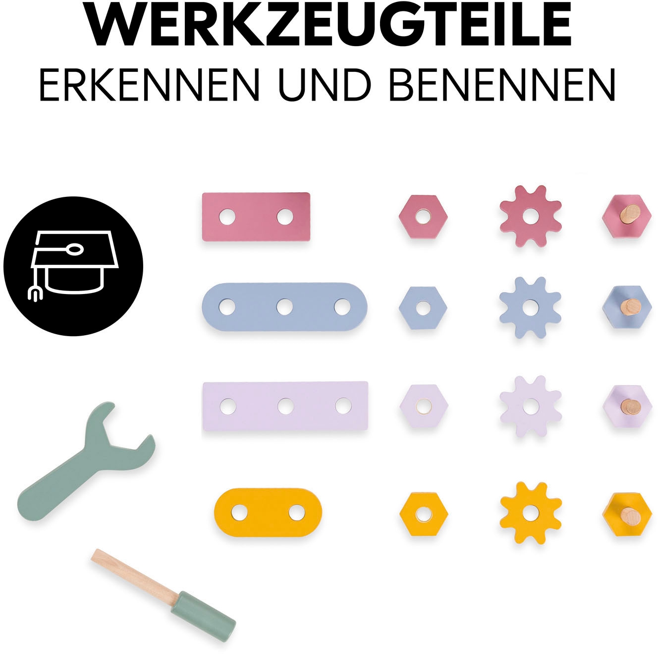 Hauck Spielwerkzeugkoffer »Learn to Repair«, FSC® - schützt Wald - weltweit