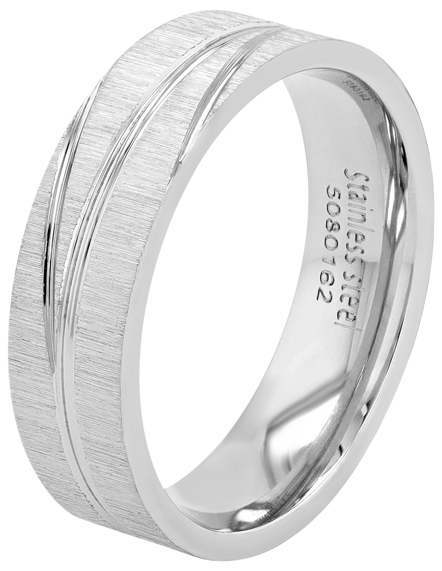 Adelia´s Fingerring »Herren Ring aus Edelstahl«