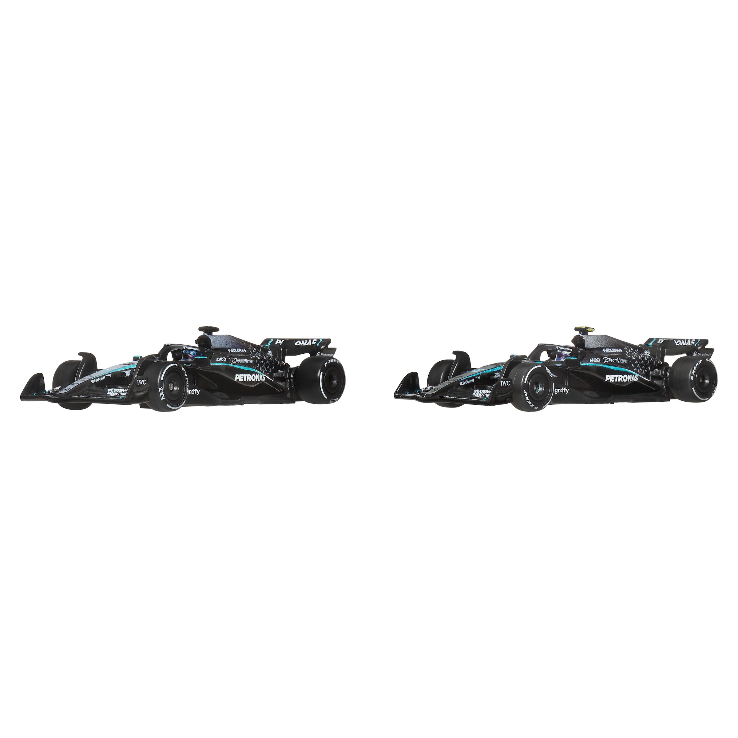 Hot Wheels Spielzeug-Rennwagen »Premium Mercedes-AMG PETRONAS F1-Team, George Russell + Kimi Antonelli« Maßstab 1:64