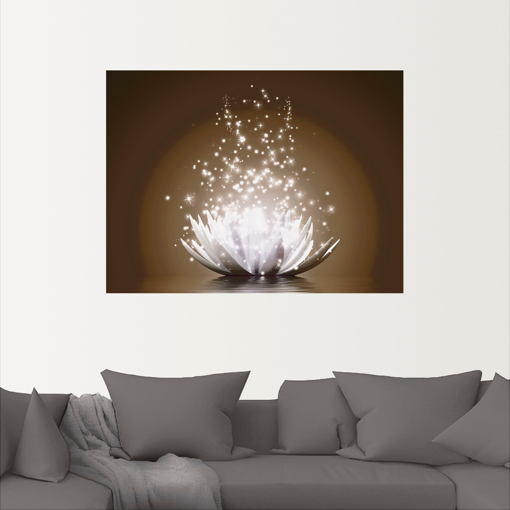 Artland Wandbild »Magie der Lotus-Blume«, Blumen, (1 St.), als Leinwandbild, Poster, Wandaufkleber in verschied. Größen