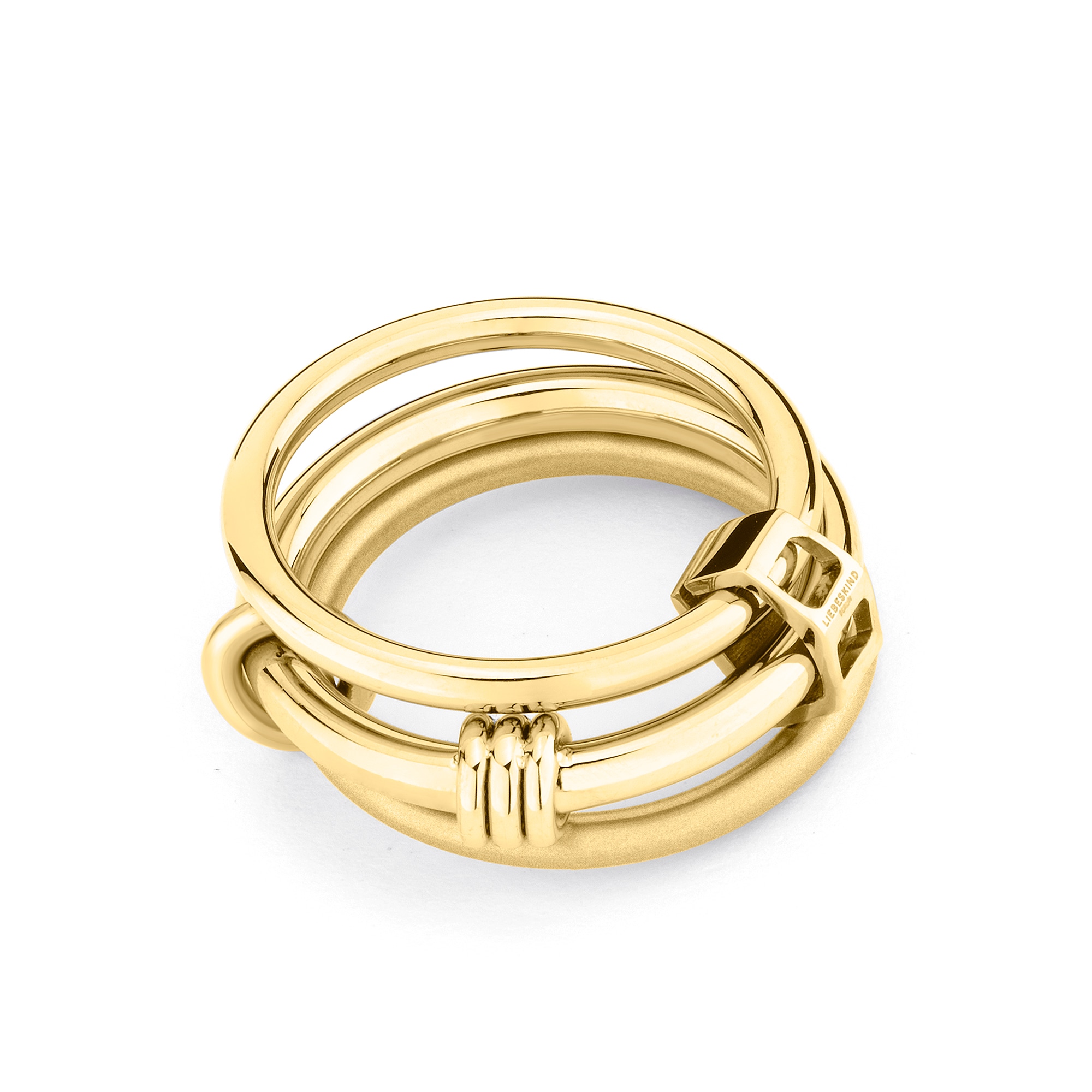 Liebeskind Berlin Fingerring »Schmuck Geschenk Edelstahl The Layer-Ring«