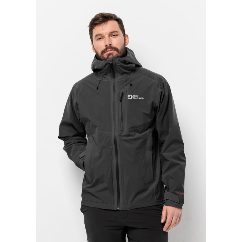 Jack Wolfskin Funktionsjacke »EAGLE PEAK 2L JKT M«, mit Kapuze