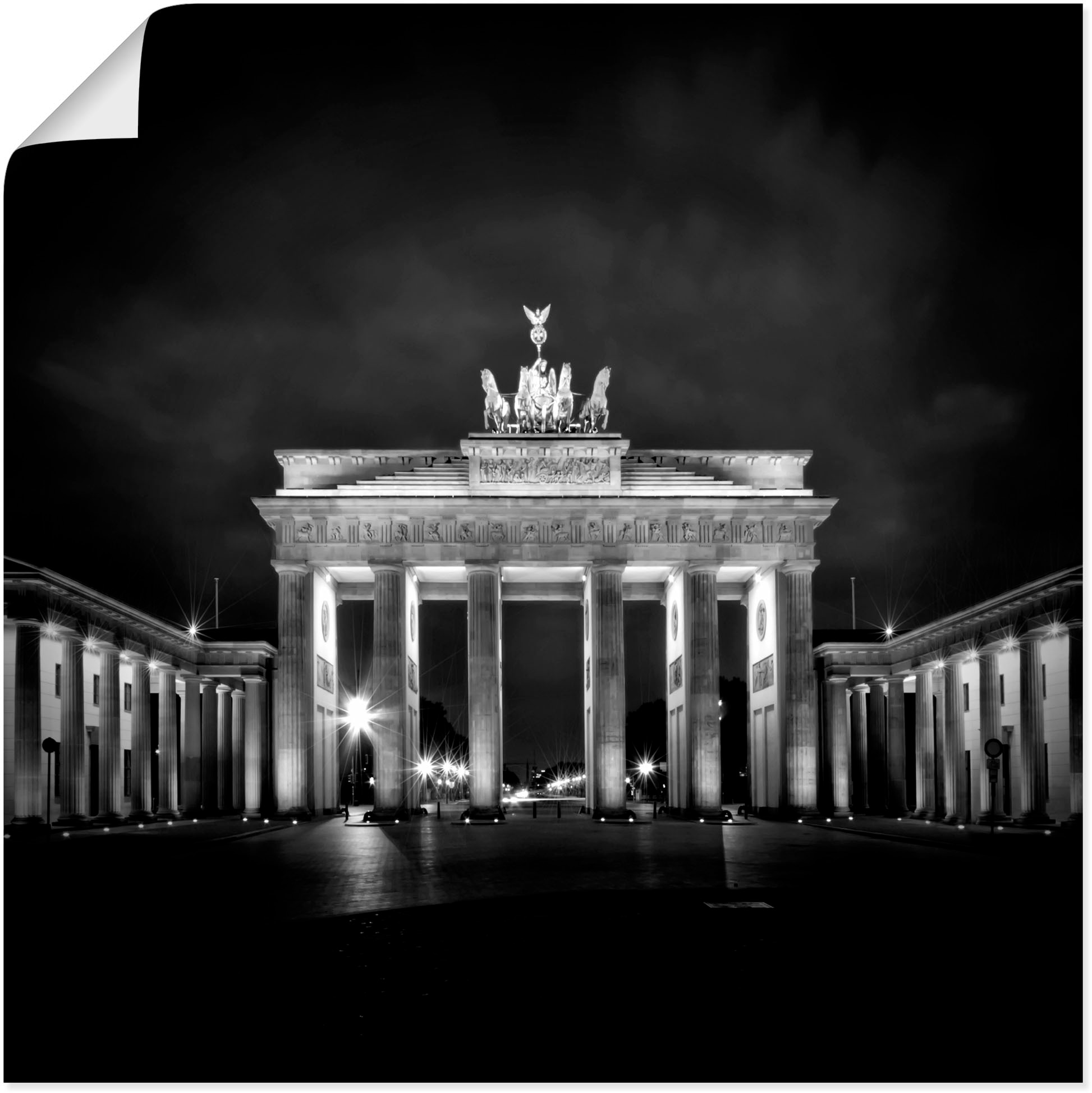 (1 Gebäude, Tor bestellen bei Alubild, Größen Leinwandbild, Wandaufkleber OTTO online Artland Brandenburger »Berlin Poster versch. I«, oder Wandbild in als St.),